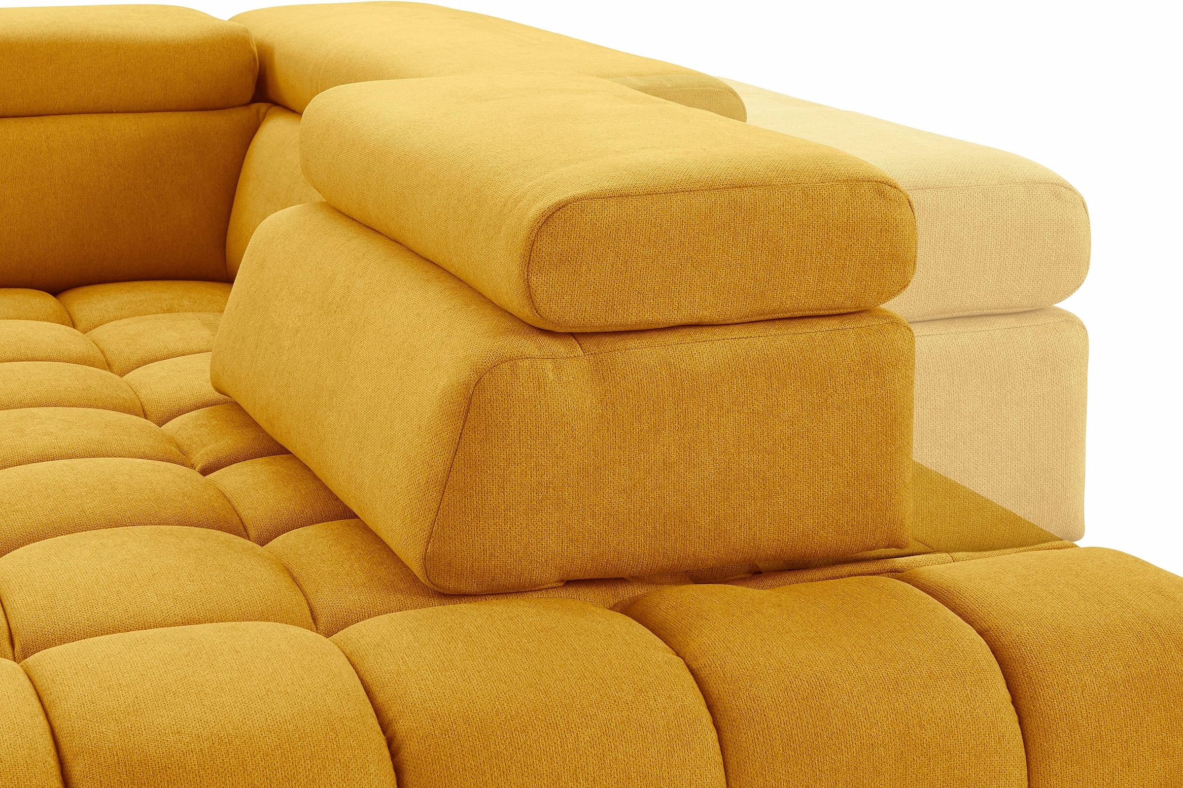 exxpo - sofa fashion Ecksofa Elias, L-Form, mit Kopf- bzw. Rückenverstellung, wahlweise mit Bettfunktion