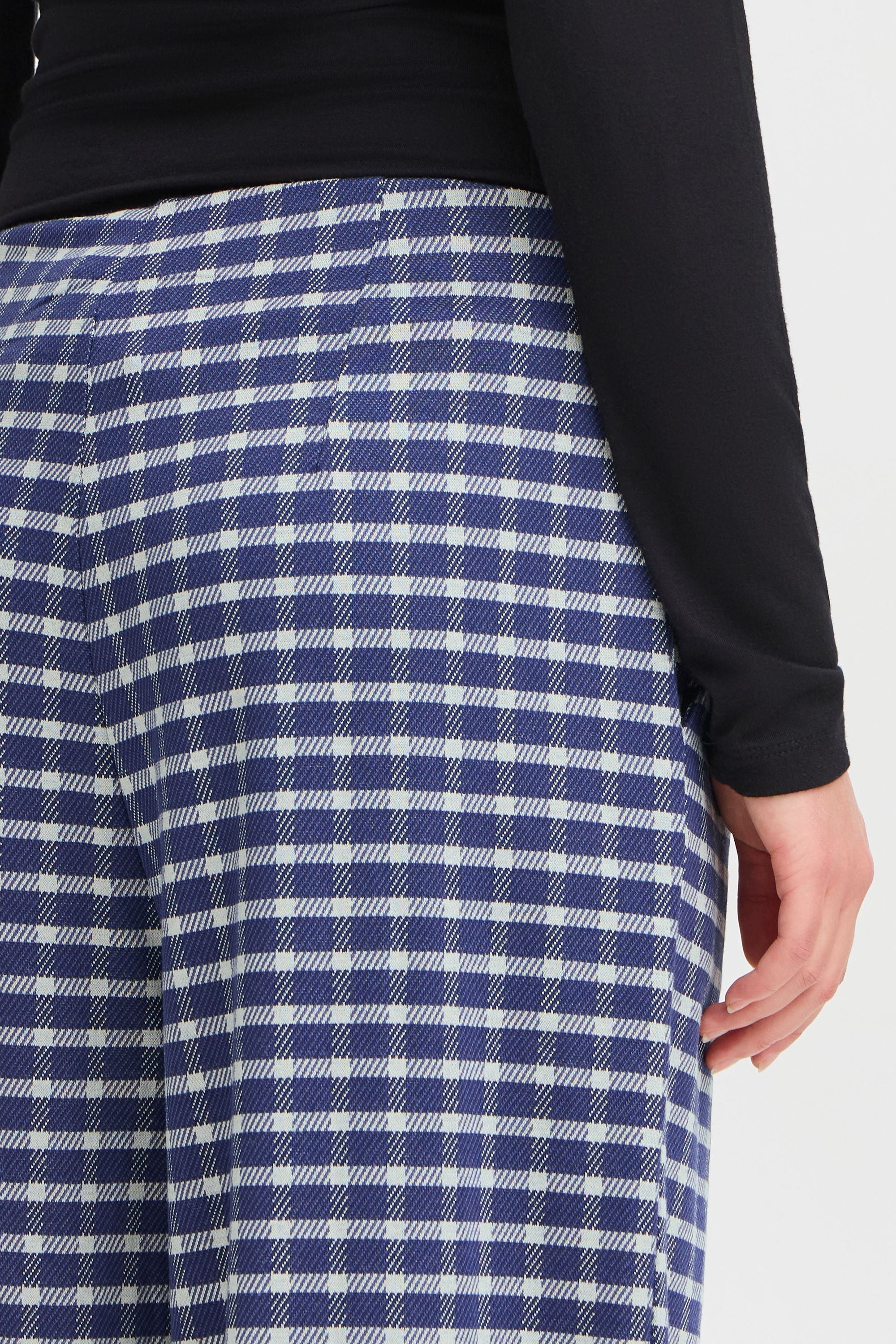 Ichi Stoffhose »Stoffhose IHKATE CHECLÉ WIDE PA«
