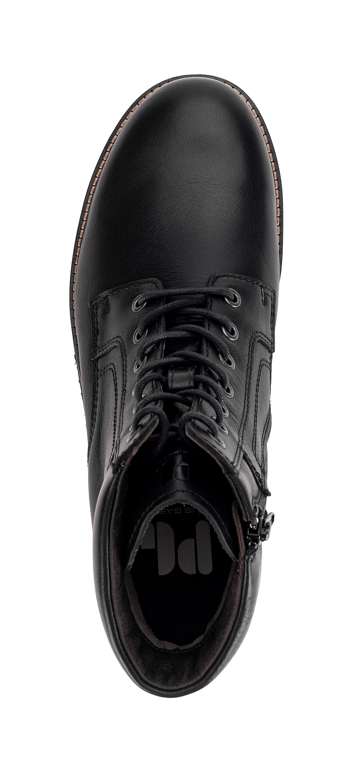 Pius Gabor Schnürboots, Blockabsatz, Komfortschuh, gepolsterter Schaftrand, G-Weite (=weit)