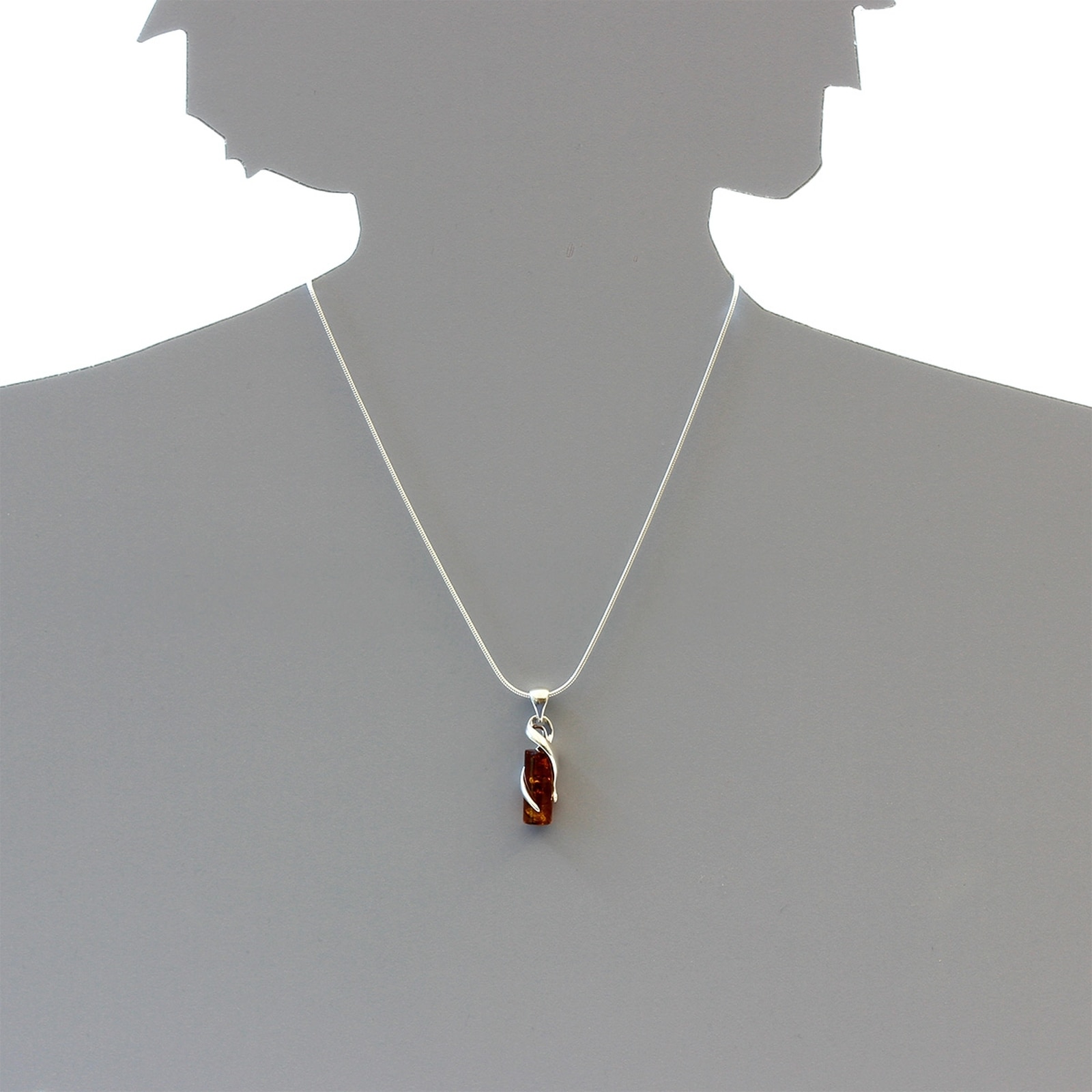 OSTSEE-SCHMUCK Kettenanhänger »- Samara - Silber 925/000 - Bernstein«