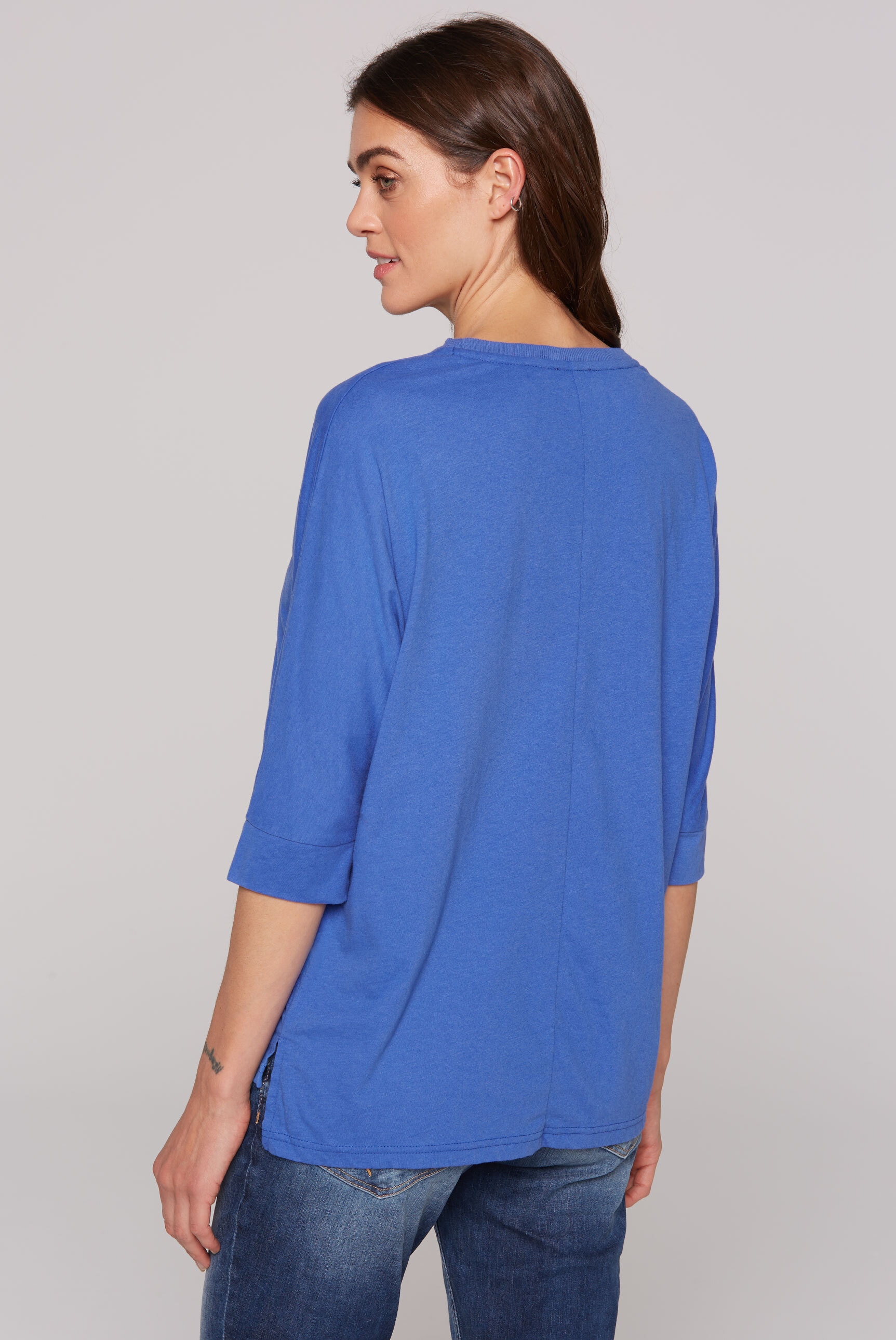 SOCCX 3/4-Arm-Shirt, mit längerer Rückenpartie