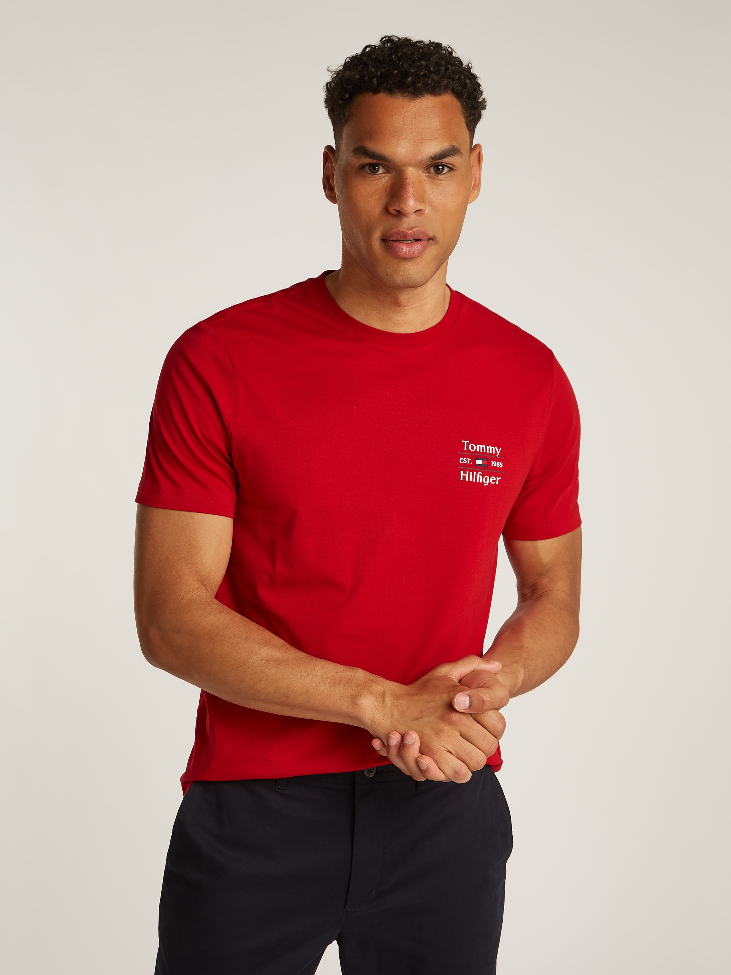 Tommy Hilfiger Rundhalsshirt »HILFIGER STACK TEE«