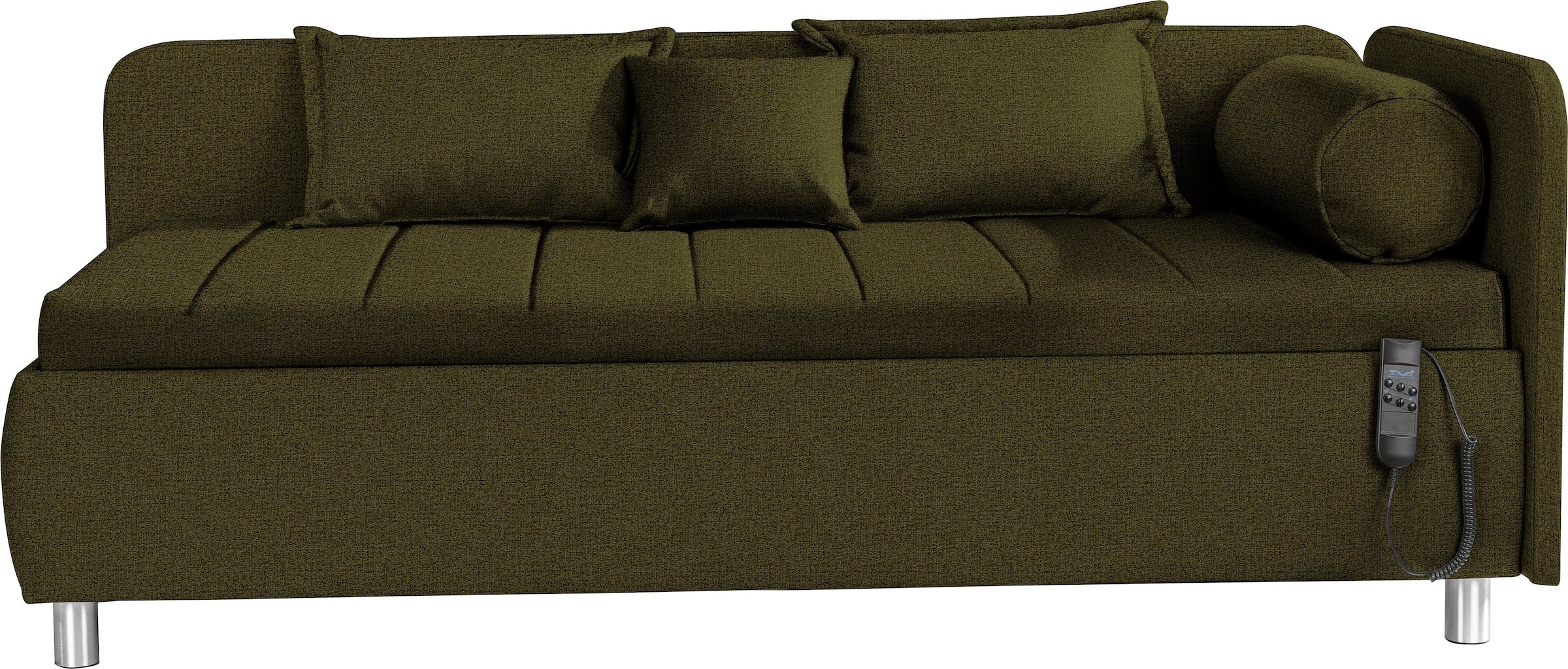 ADA trendline Schlafsofa »Kiana«, Liegefläche 90/200 cm oder 100/200 cm, Bettkasten, Zierkissen-Set