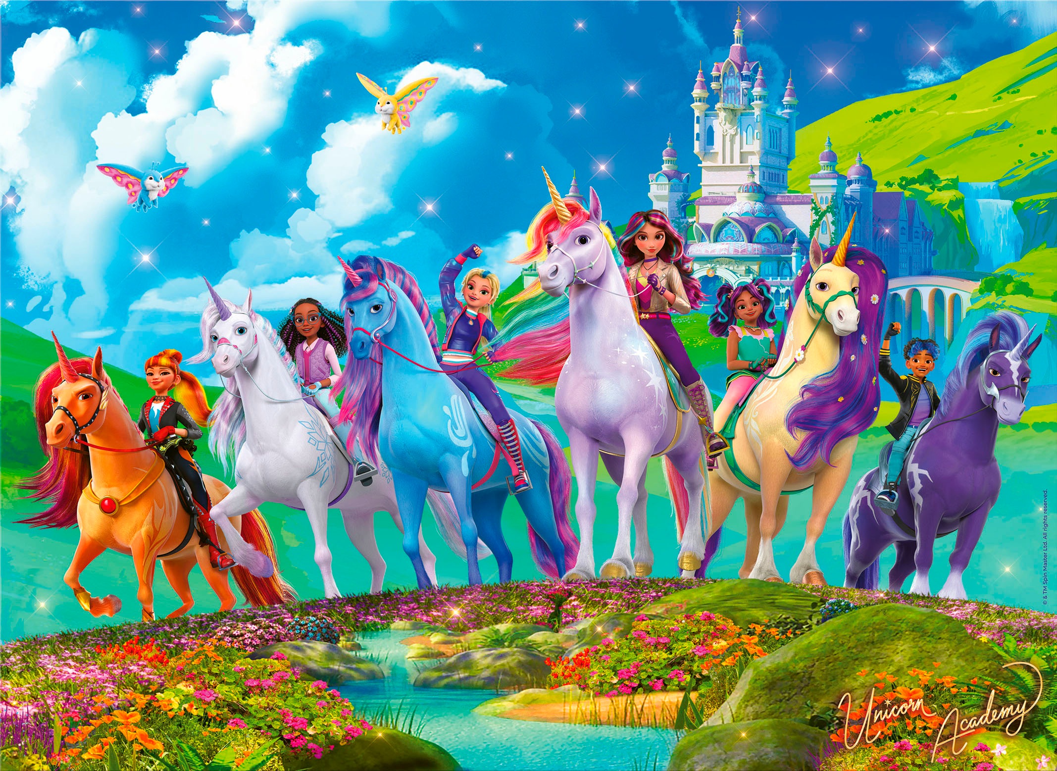Ravensburger Puzzle »Unicorn Academy, Die Magie der Unicorn Academy«, 200 XXL Teile; Made in Germany