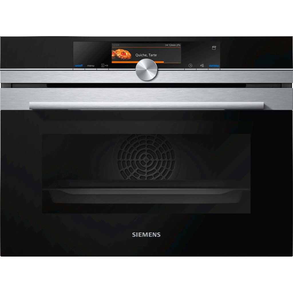 SIEMENS Dampfbackofen »CS658GRS7«, iQ700, CS658GRS7, mit 1-fach-Teleskopauszug, ecoClean Plus