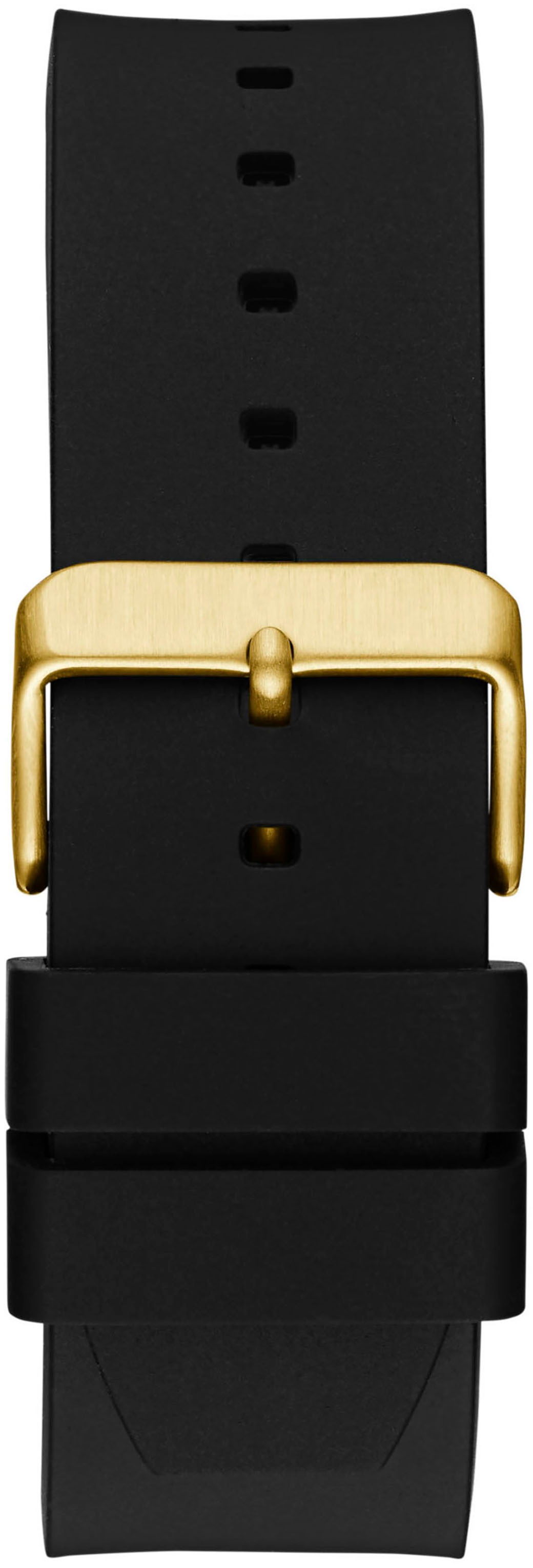 Guess Quarzuhr »VINYL«, Armbanduhr, Herrenuhr, Silikonarmband, Mineralglas, analog
