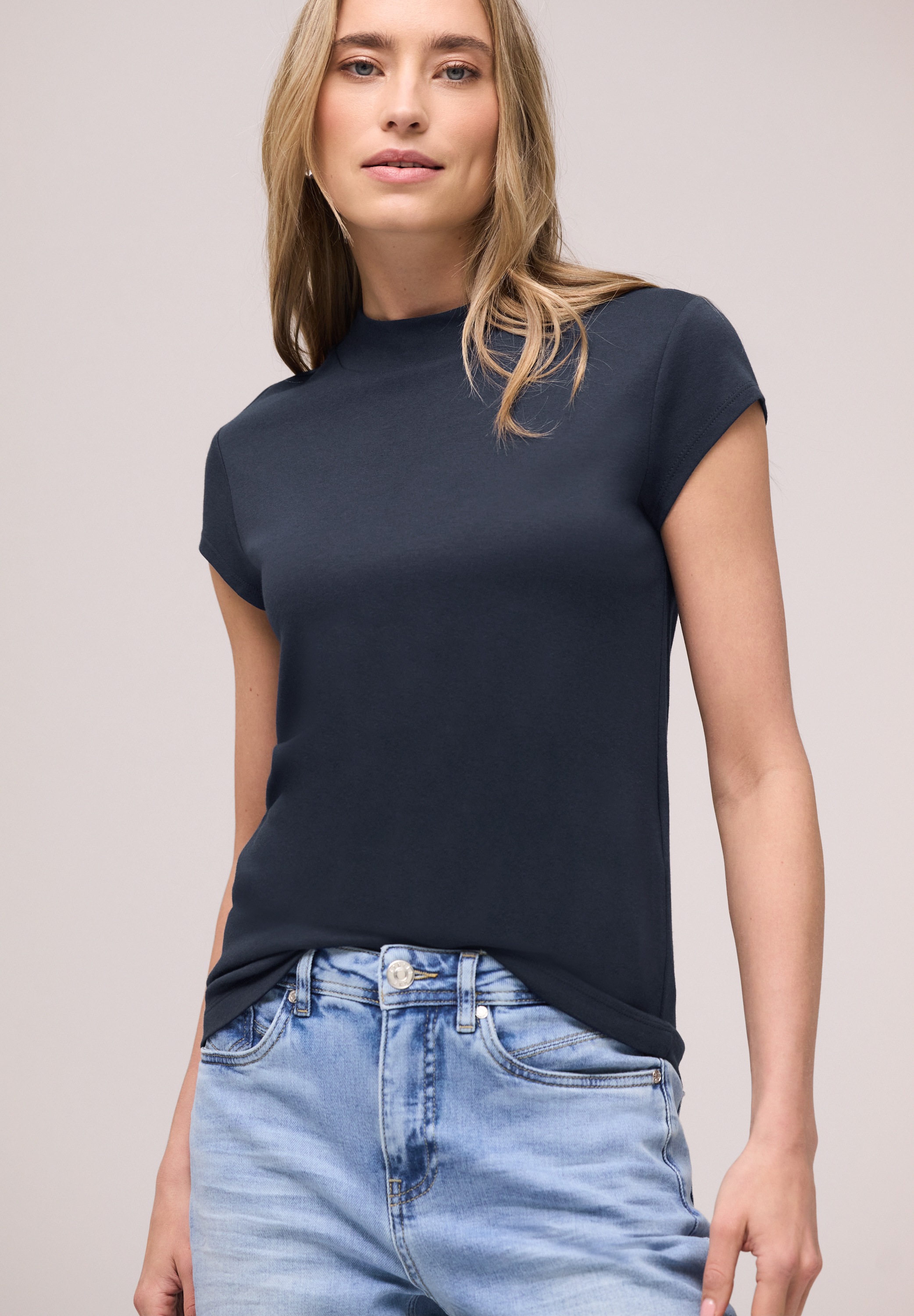 STREET ONE T-Shirt mit Turtleneck günstig online kaufen