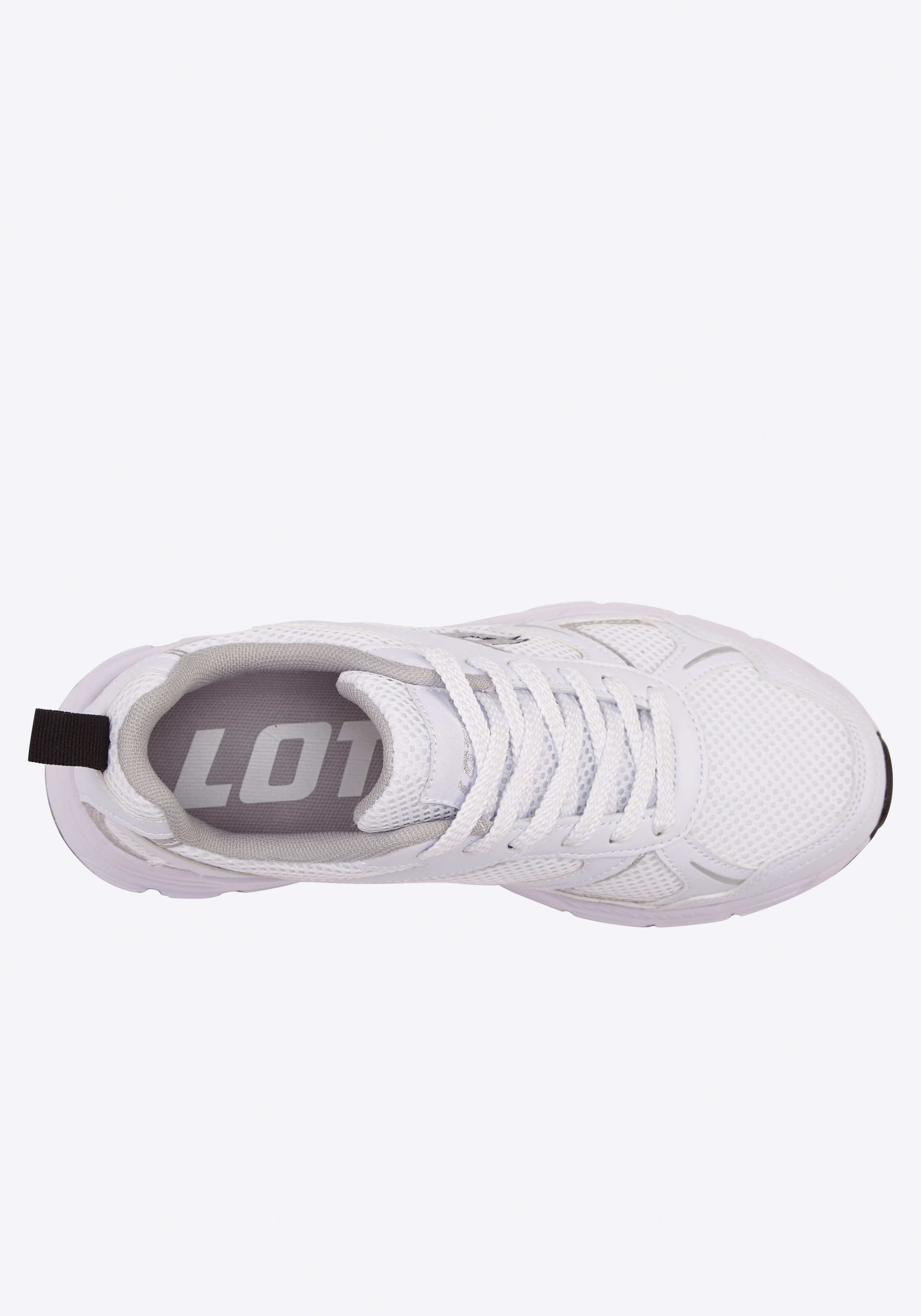 Sneaker LOTTO, Damen, Gr. 40, weiß (weiß, silber), Kunstfaser, Synthetik, metallic, Schuhe Sneaker, - besonders leicht & bequem 2