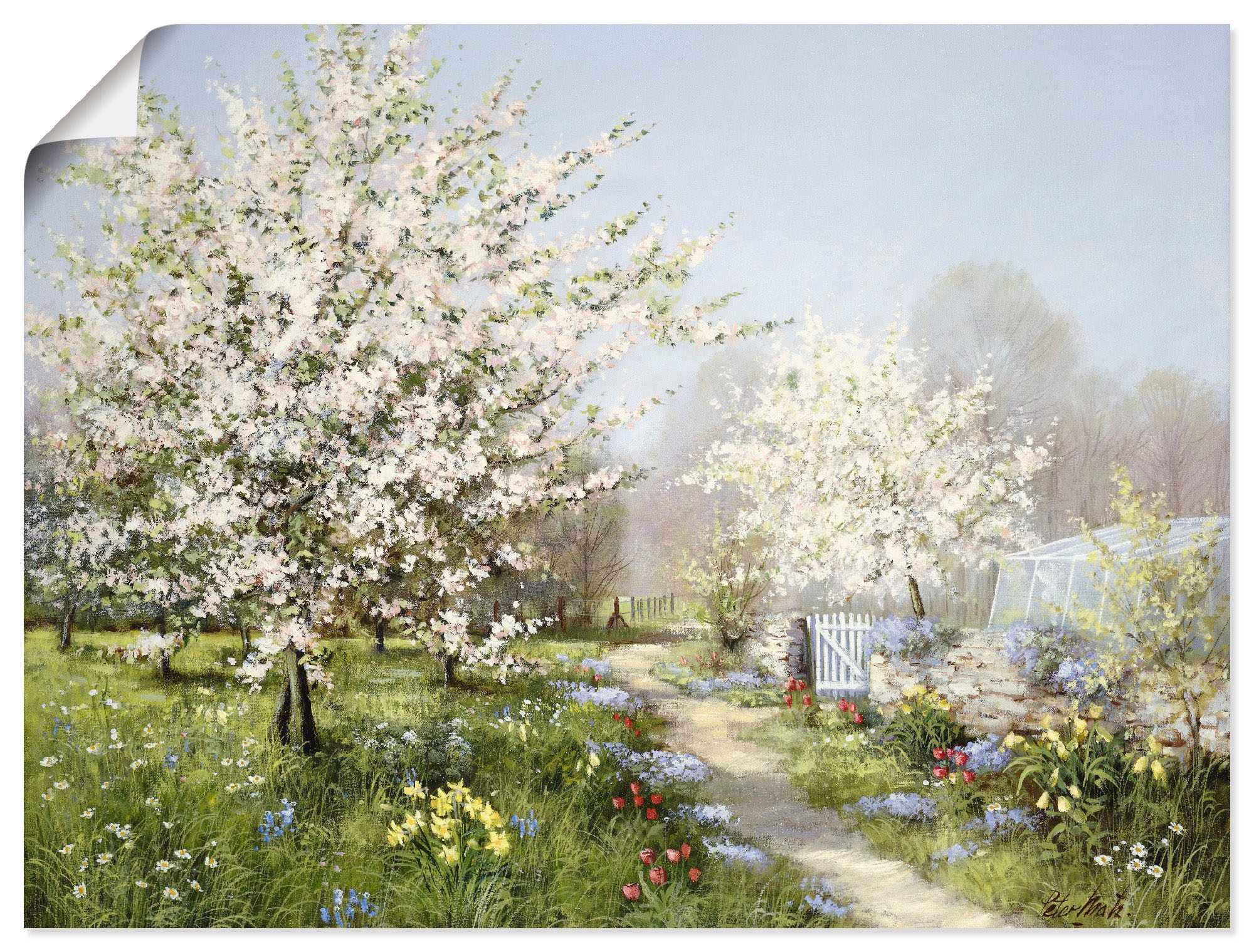 Artland Wandbild "Frühlingsblüten" Wiesen & Bäume 1 Stk. tlg. als Leinwandbild, Poster in verschied. Größen