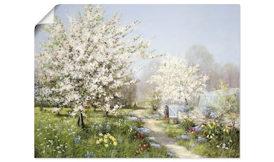 Wandbild »Frühlingsblüten«, Wiesen & Bäume, (1 St.)