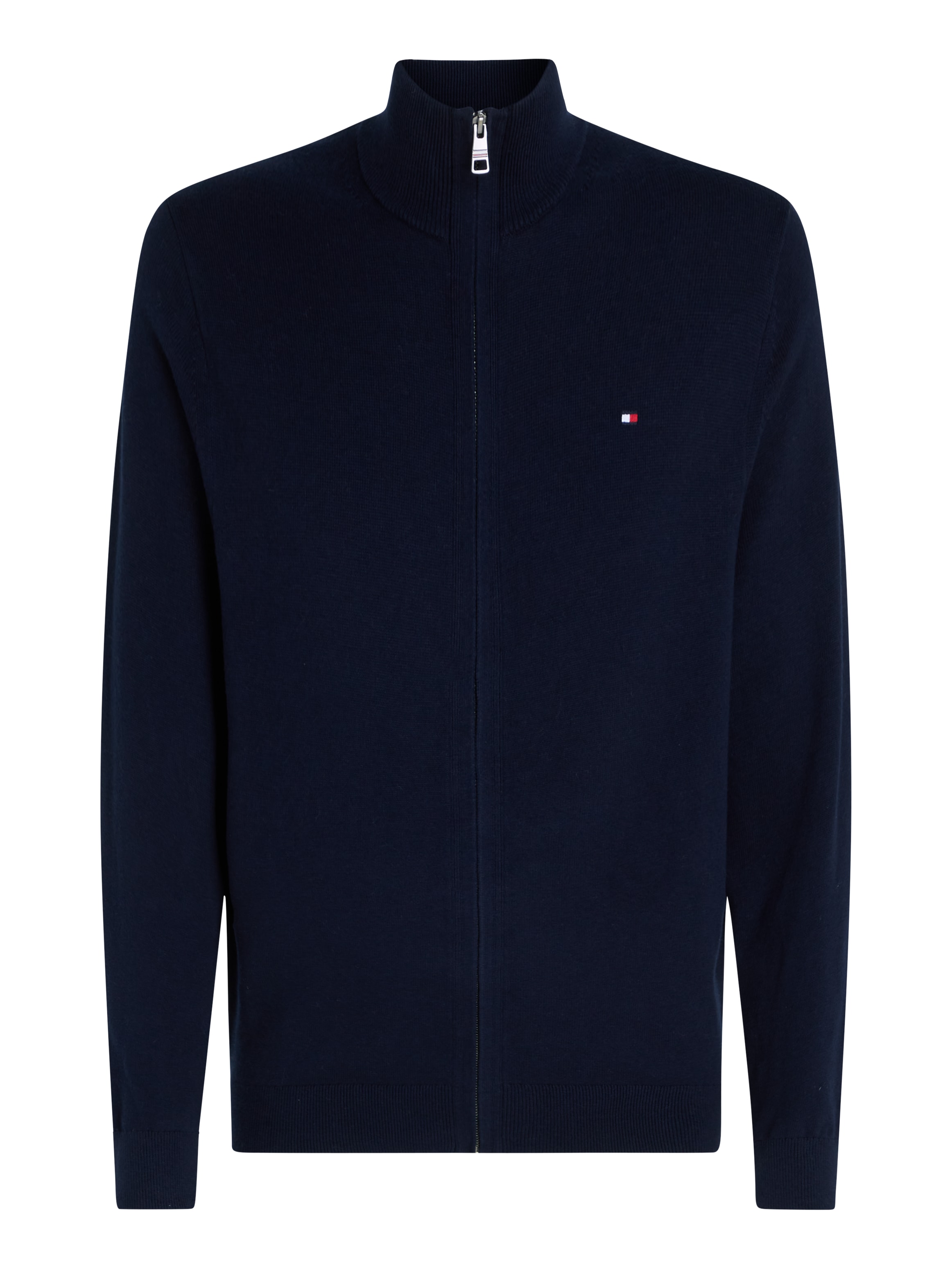 Tommy Hilfiger Cardigan »PIMA ORG CTN CASHMERE ZIP THRU«