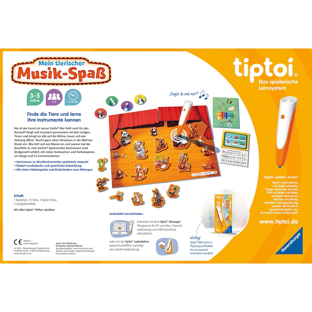 Ravensburger Spiel »tiptoi® Mein tierischer Musik-Spaß«