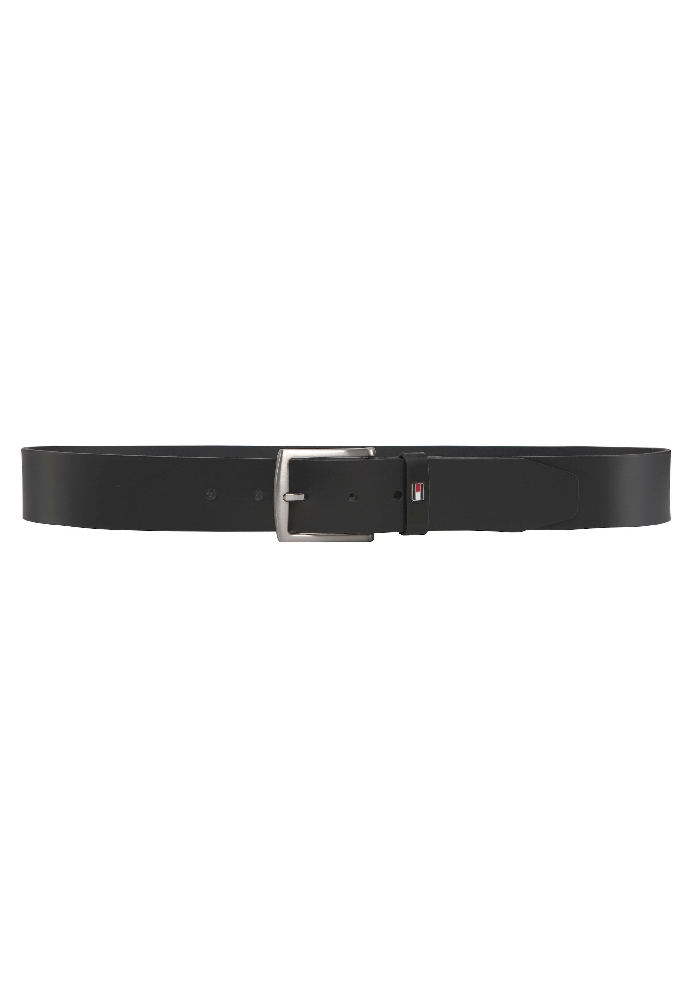 Tommy Hilfiger Ledergürtel »New Denton 4 cm«, NEW DENTON BELT mit Flag-Logoschlaufe