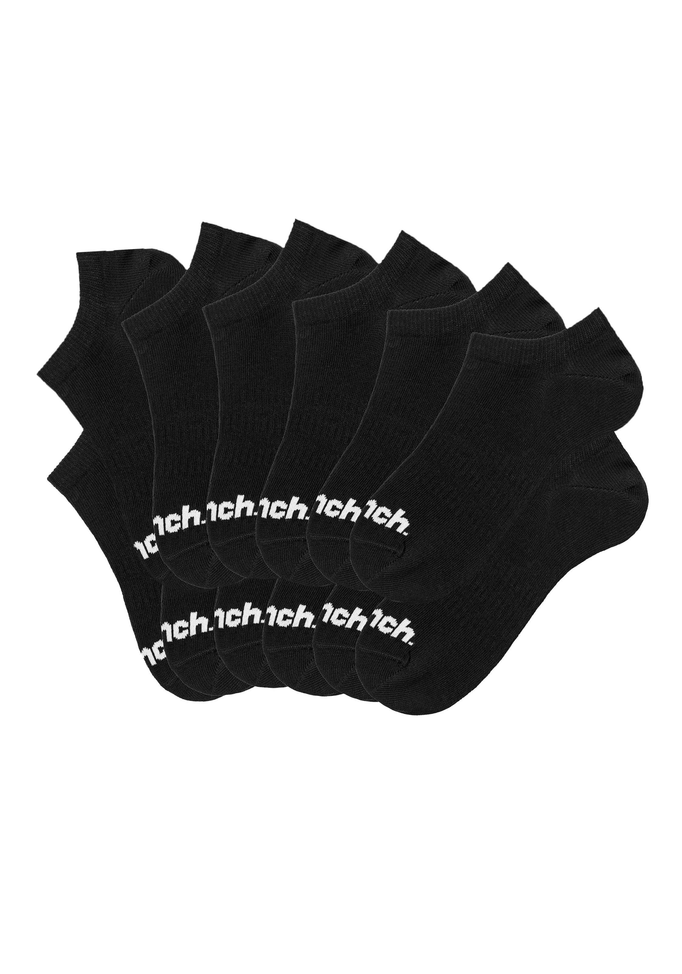 Bench. Sportsocken, (Packung, 12 Paar), Sneakersocken verschwinden im Schuh