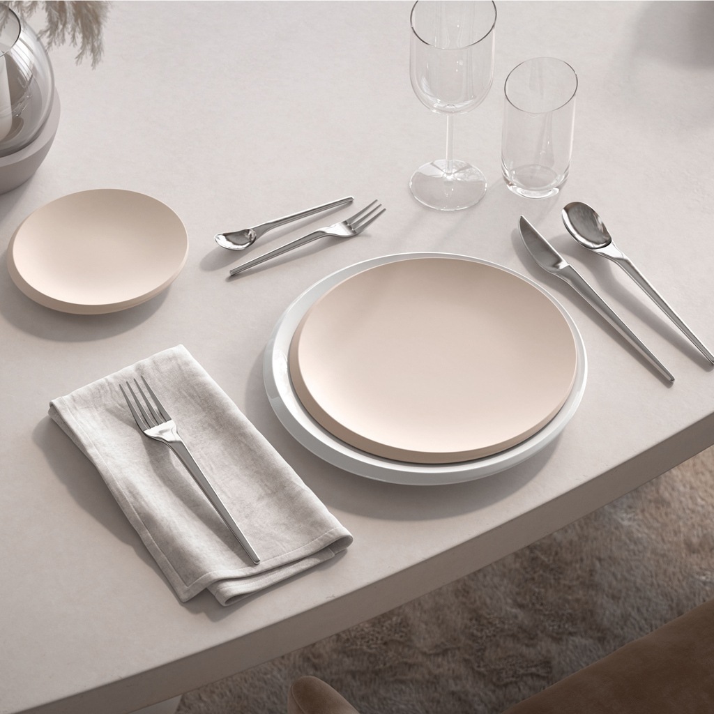 Villeroy & Boch Speiseteller "Villeroy & Boch New Moon beige Speiset"