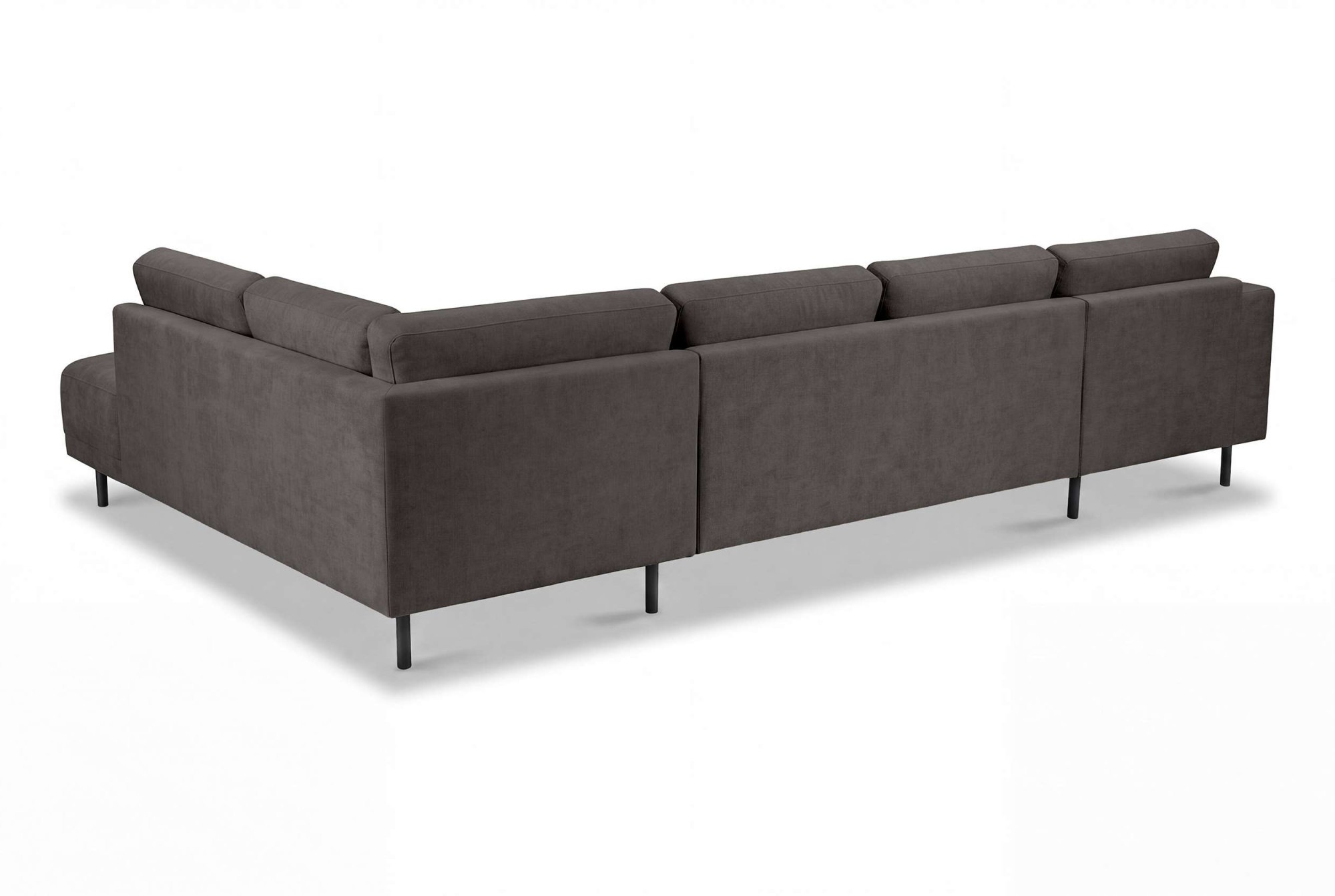 OTTO home Wohnlandschaft »Sveeva, U-Form, XXL, B.310 cm, schwarze Metallfüße« langlebiger Strukturstoff, mit Wellenunterfederung, viele Farben