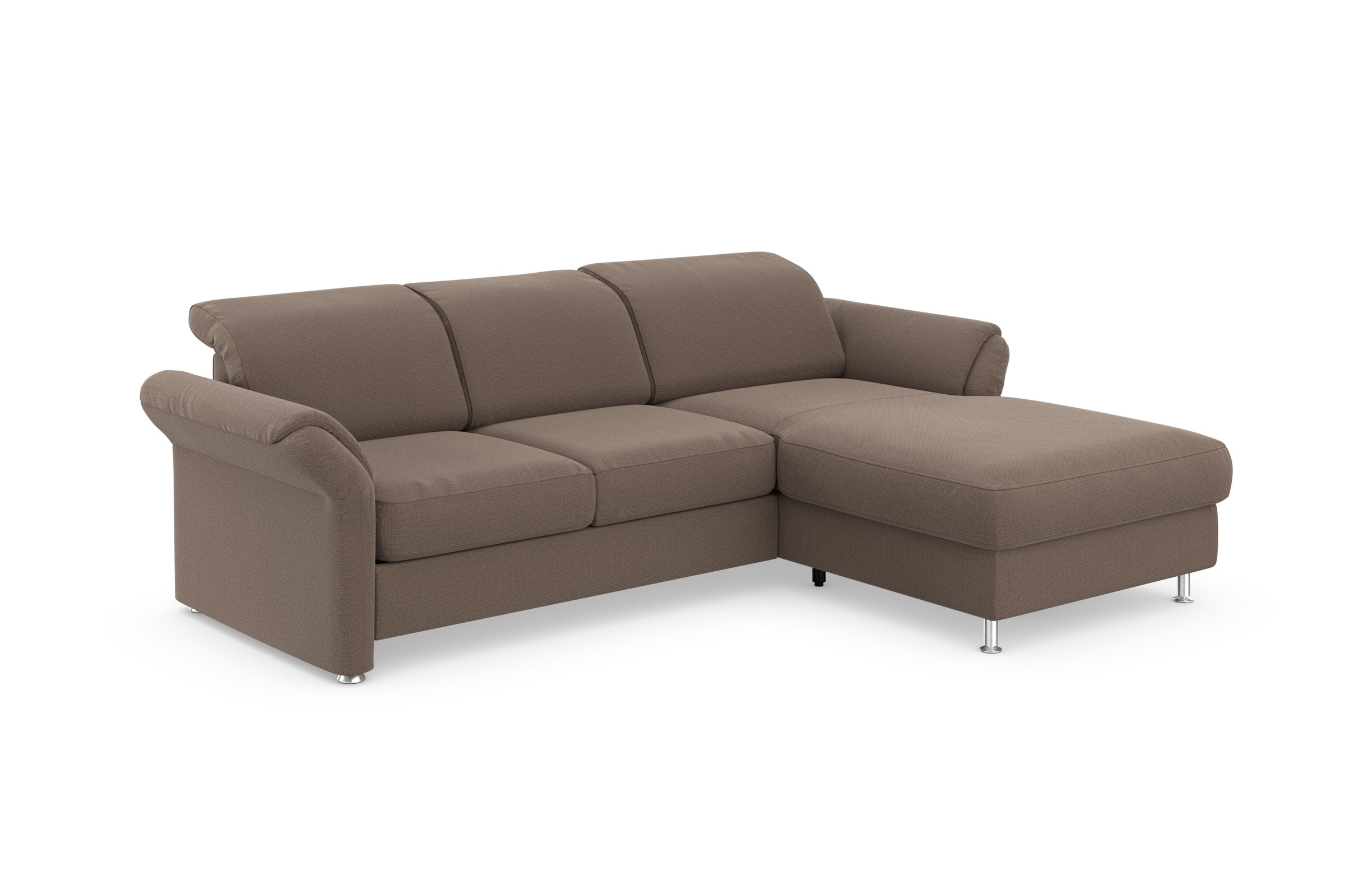 sit&more Ecksofa »Apulia L-Form«, wahlweise Bettfunktion, Bettkasten und Kopf- und Armteilverstellung