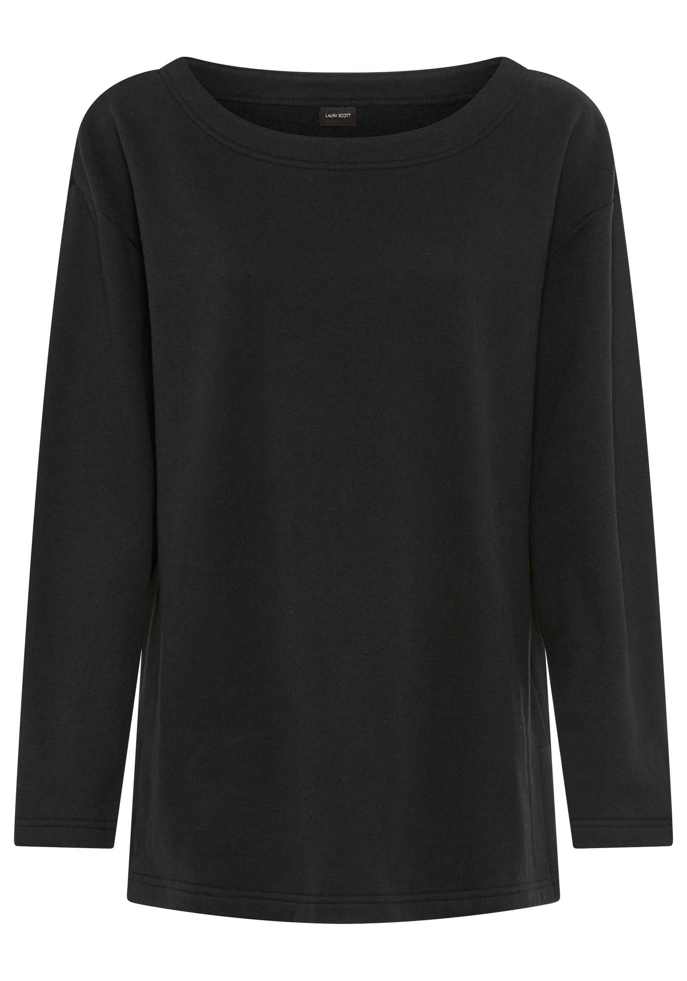 Laura Scott Sweater, Lässig-weiter Sweater mit komfortabler Passform und Seitenschlitzen.