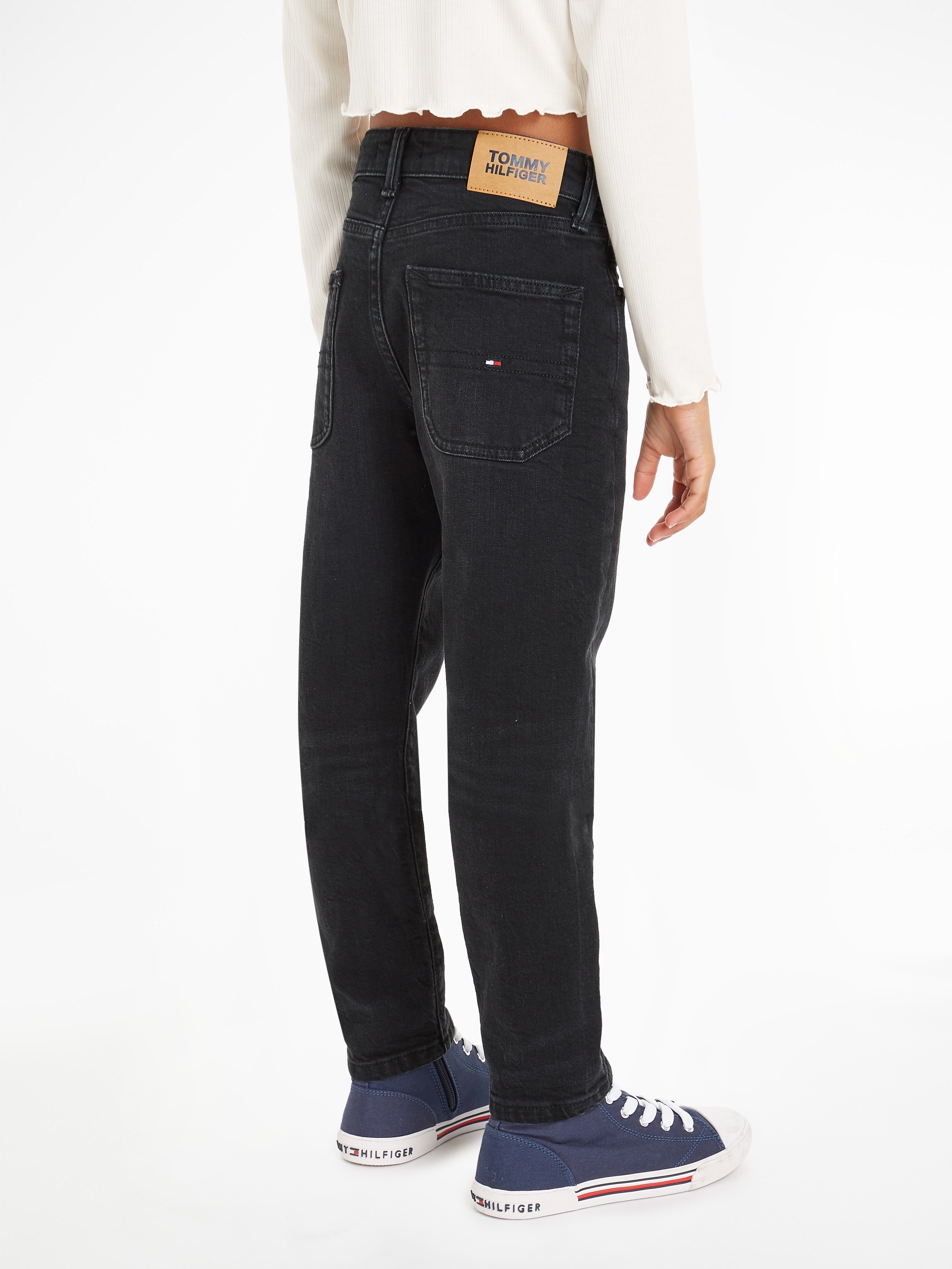 STRAIGHT | für »MODERN Faded-out BLACK«, BAUR ▷ Straight-Jeans Tommy Effekten mit Hilfiger