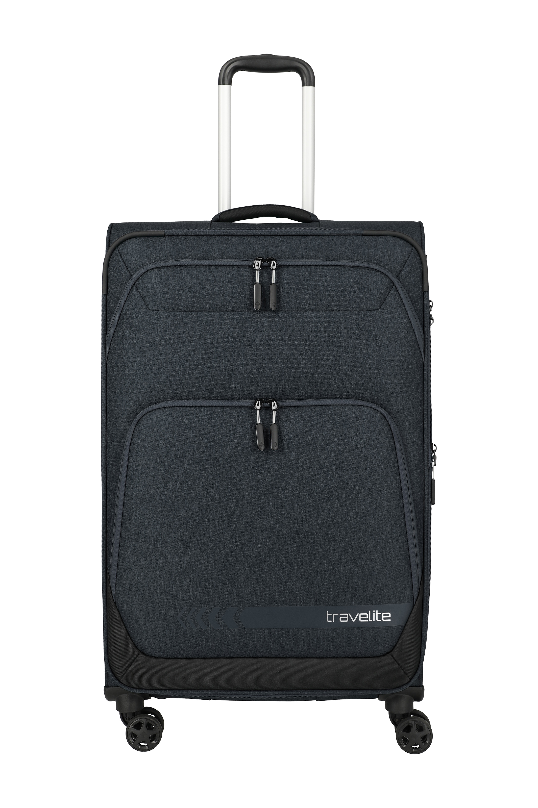 travelite Trolley "KICK OFF Reisekoffer" 110 l 4 Rollen 4 Doppelrollen, Außentaschen und Packgurte – leicht und robust
