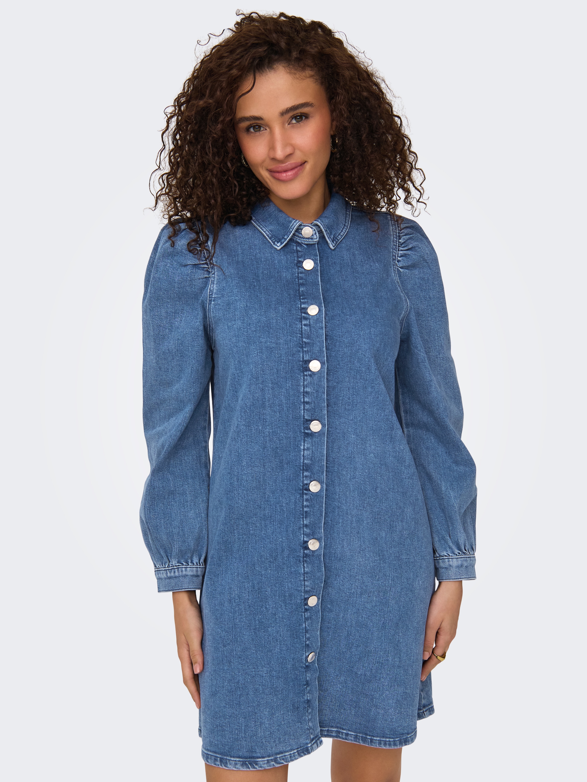 ONLY Jeanskleid "ONLALMA L/S DRESS DNM CRO" günstig online kaufen