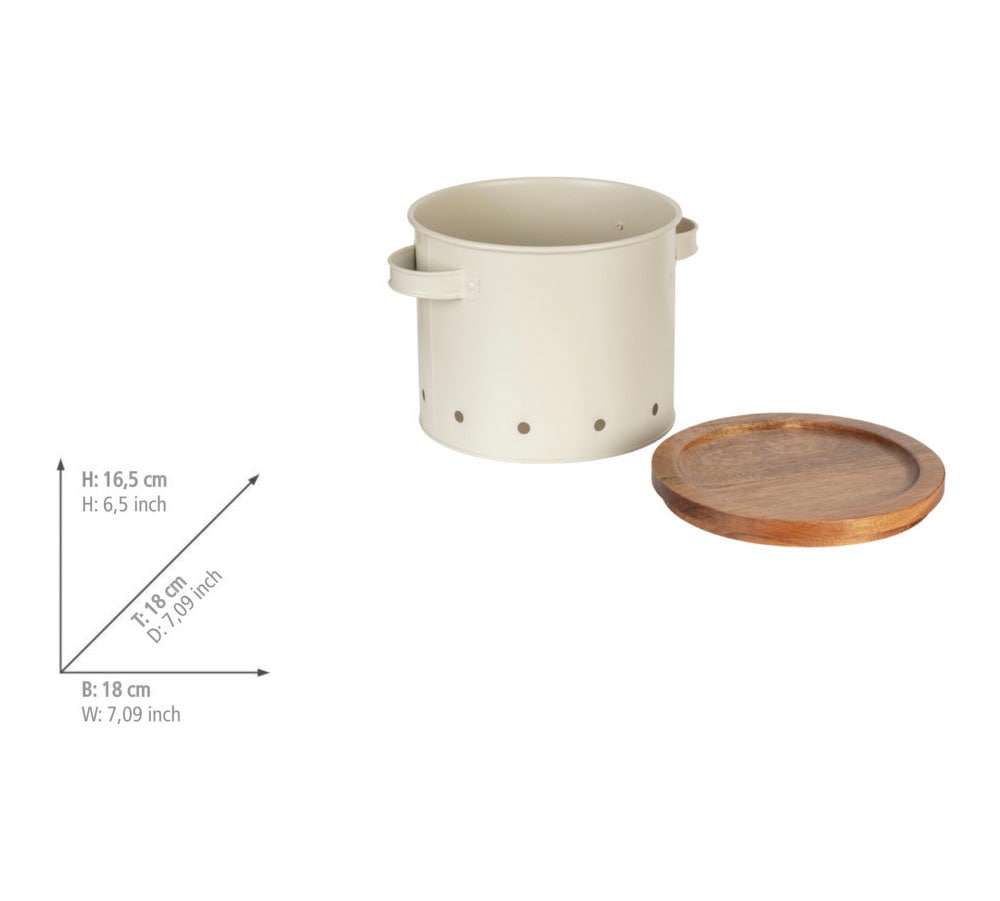 WENKO Vorratsdose »Modell Aria«, (1 tlg.), Aufbewahrungsdose für Lebensmittel mit Deckel & Luftlöchern, 3,8 L