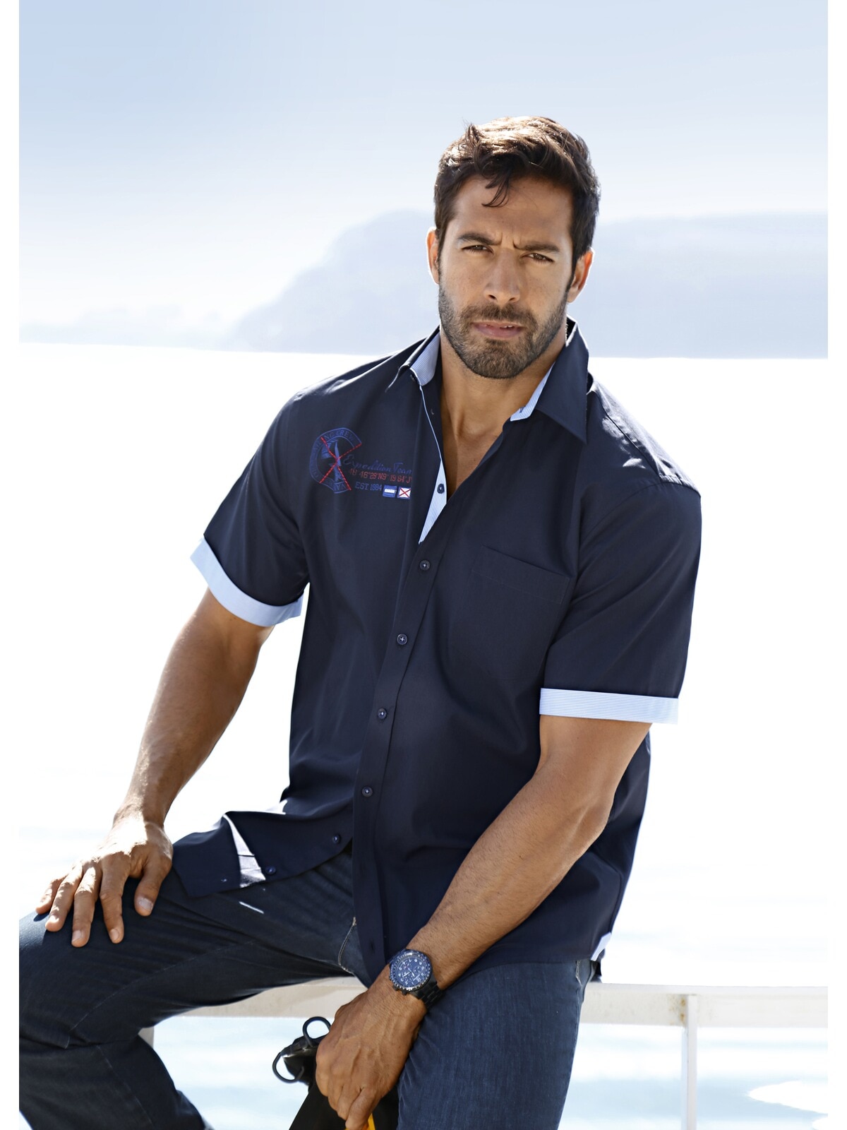 Jan Vanderstorm Kurzarmhemd »Hemd FYNNJARD«, (1 tlg.)