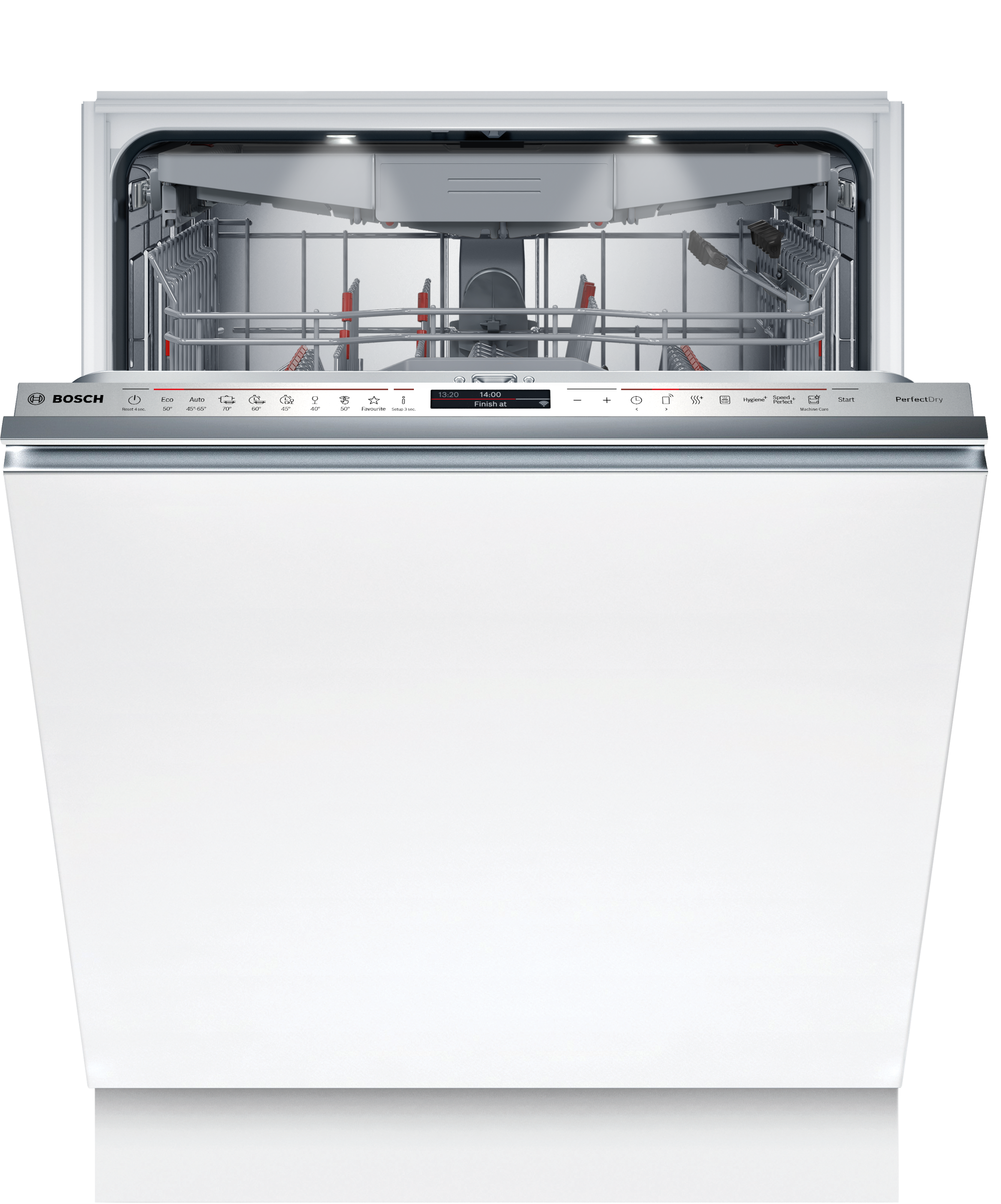 BOSCH vollintegrierbarer Geschirrspüler "SBD8YCX04E", B:59,8cm H:86,5cm T:55cmweiß, Geschirrspüler, Extra Clean Zone für hartnäckigen Schmutz und 2x