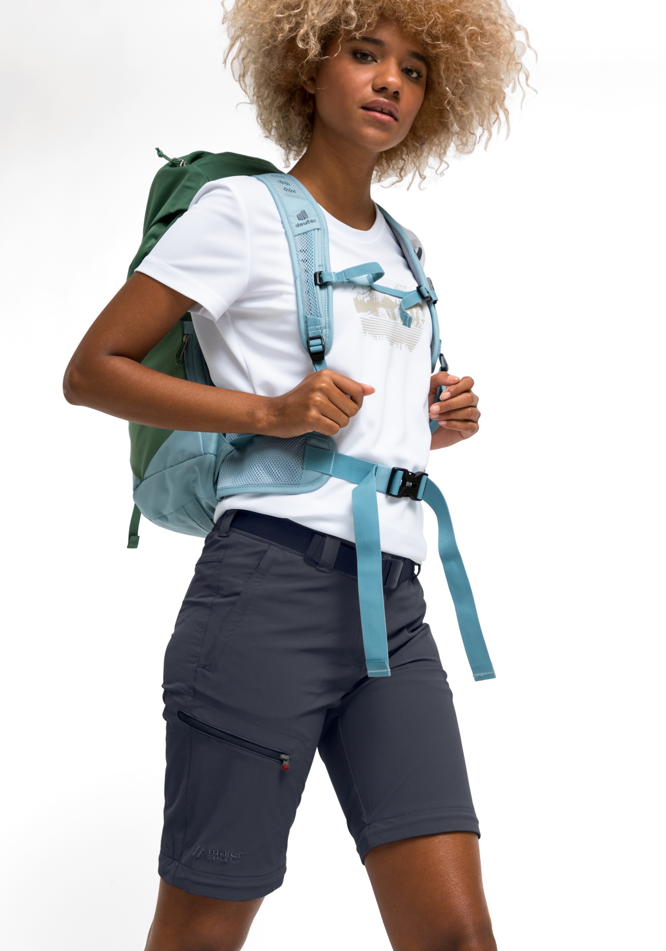 Maier Sports Outdoorhose "Nata" Damen Zip-Off Wanderhose, atmungsaktive Tre günstig online kaufen