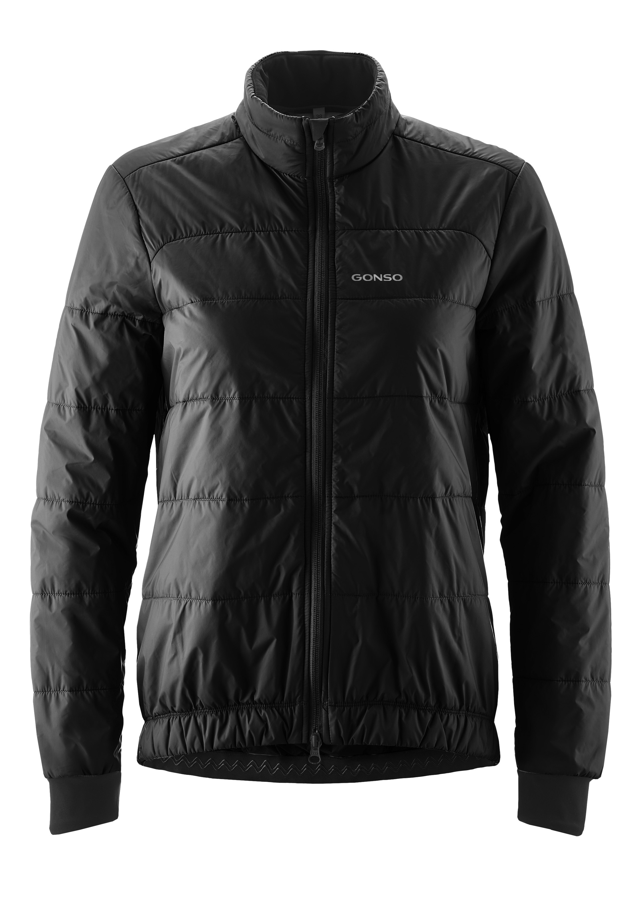 GONSO Damen Fahrradjacke "Trail Jacket Primaloft W", schwarz, Gr. 36, 57% Polyamid, 28% Polyester, 15% Elasthan, Jacken, Herren Radjacke, warme und