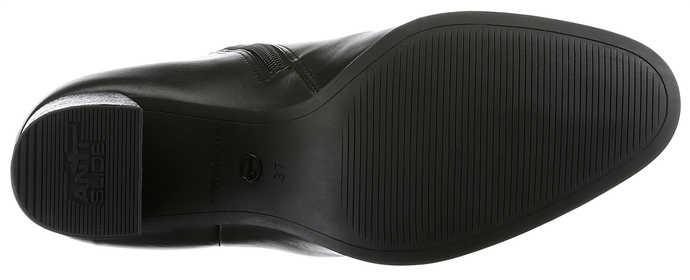 Tamaris Stiefelette, Blockabsatz, Businessschuh, Abendschuh mit elegantem Zierriemchen