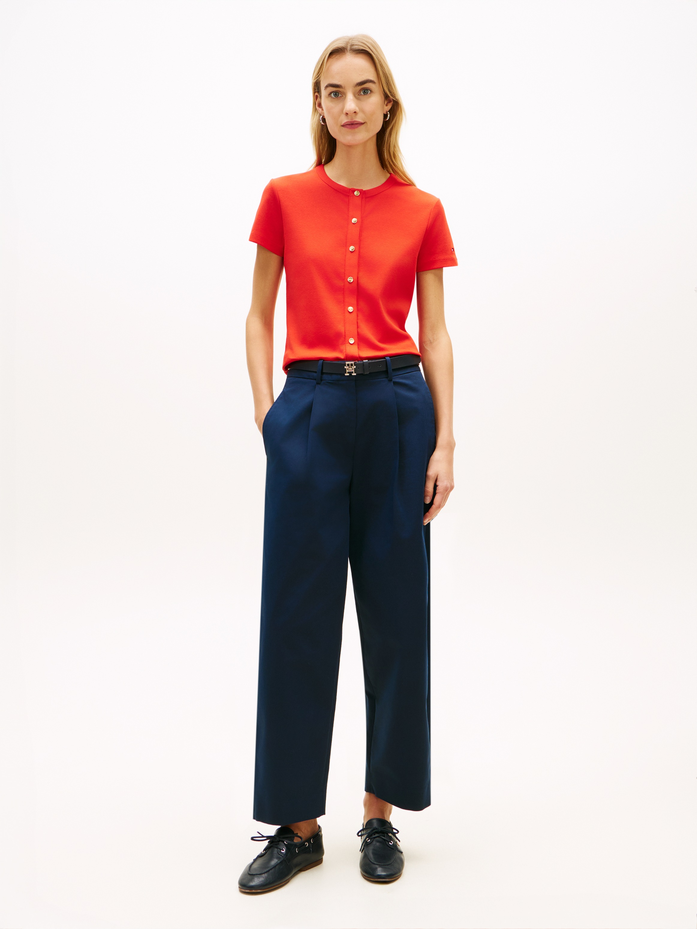 Thumbnail - Tommy Hilfiger Kurzarmshirt "GOLD BUTTON SLIM SS TEE"