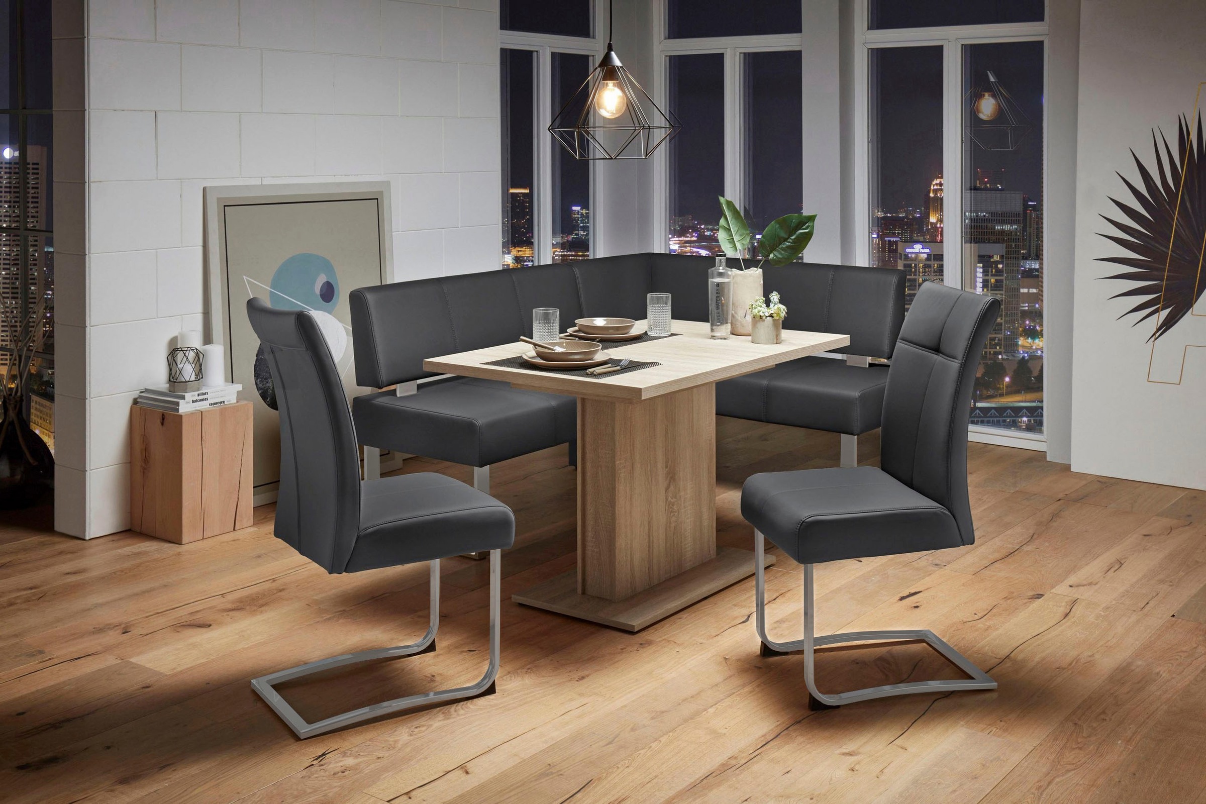 Home affaire Freischwinger "Rab" (Set) 2 Stk.Bezug in verschiedenen Qualitä günstig online kaufen