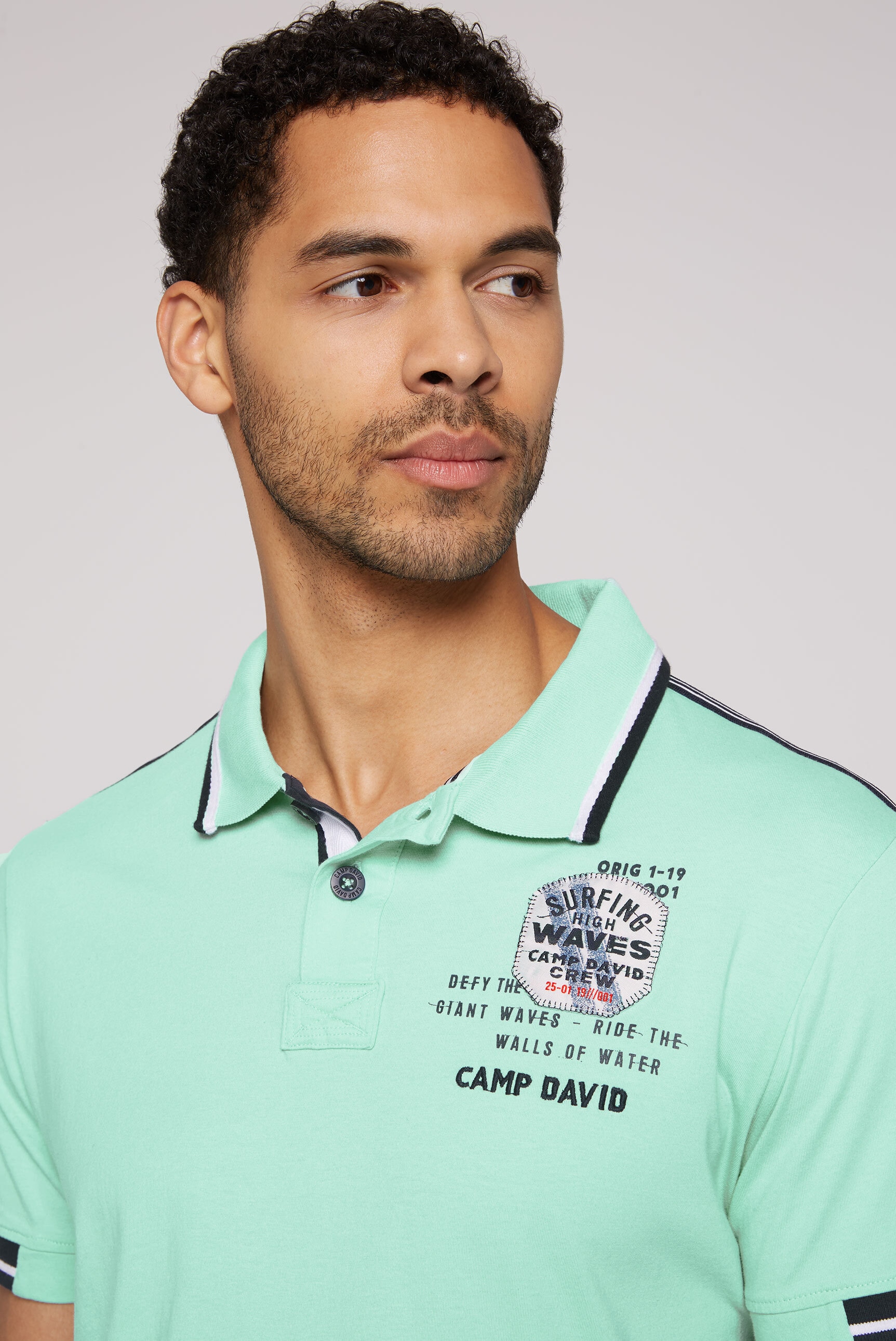 CAMP DAVID Poloshirt, aus Baumwolle