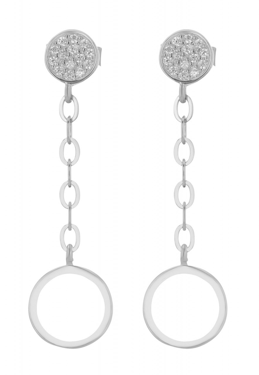 Paar Ohrhänger ADELIA´S "Damen Ohrstecker aus 925 Sterling Silber und Zirkonia", silber, Ohrringe, Damen, Damen, Silber 925 (Sterlingsilber) 7