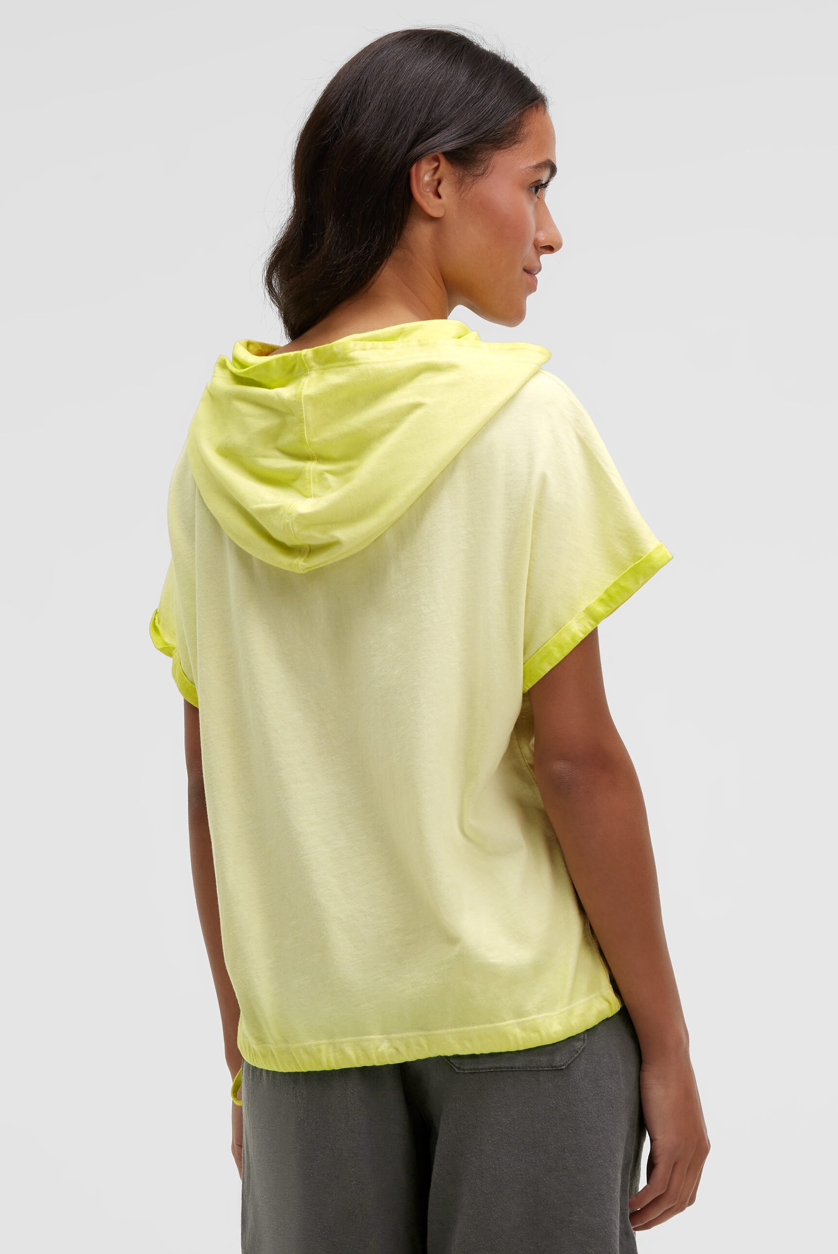 SOCCX Kapuzenshirt mit Bindeband am Saum