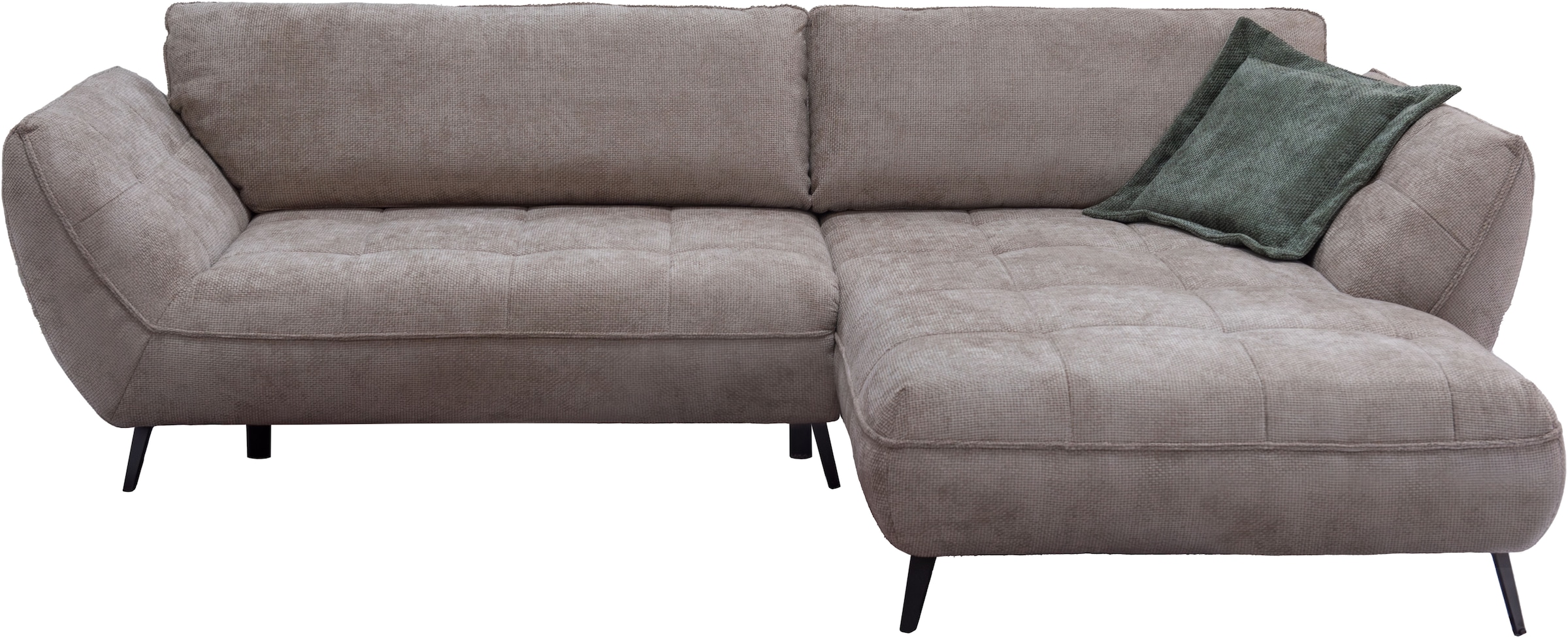 exxpo - sofa fashion Ecksofa »Samoa, bequem und modern, mit Easy-Lift-Bettfunktion, L-Form«, Ecksofa Samoa, inkl. Bettfunktion, Bettkasten und Rückenkissen