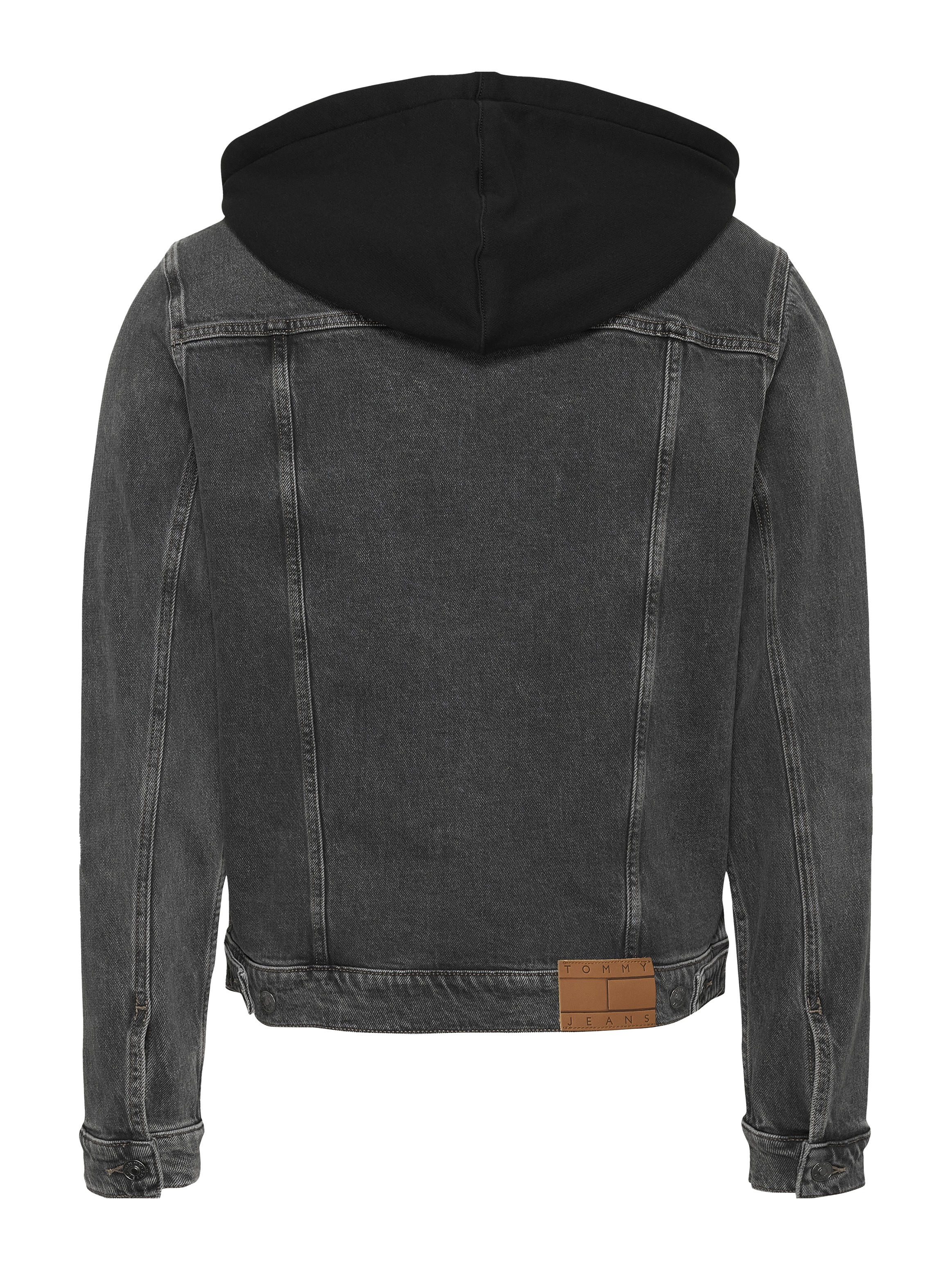 Tommy Jeans Jeansjacke »HOODED RYAN RGL TRCKR JKT AI6184«, mit Kapuze, mit Badge