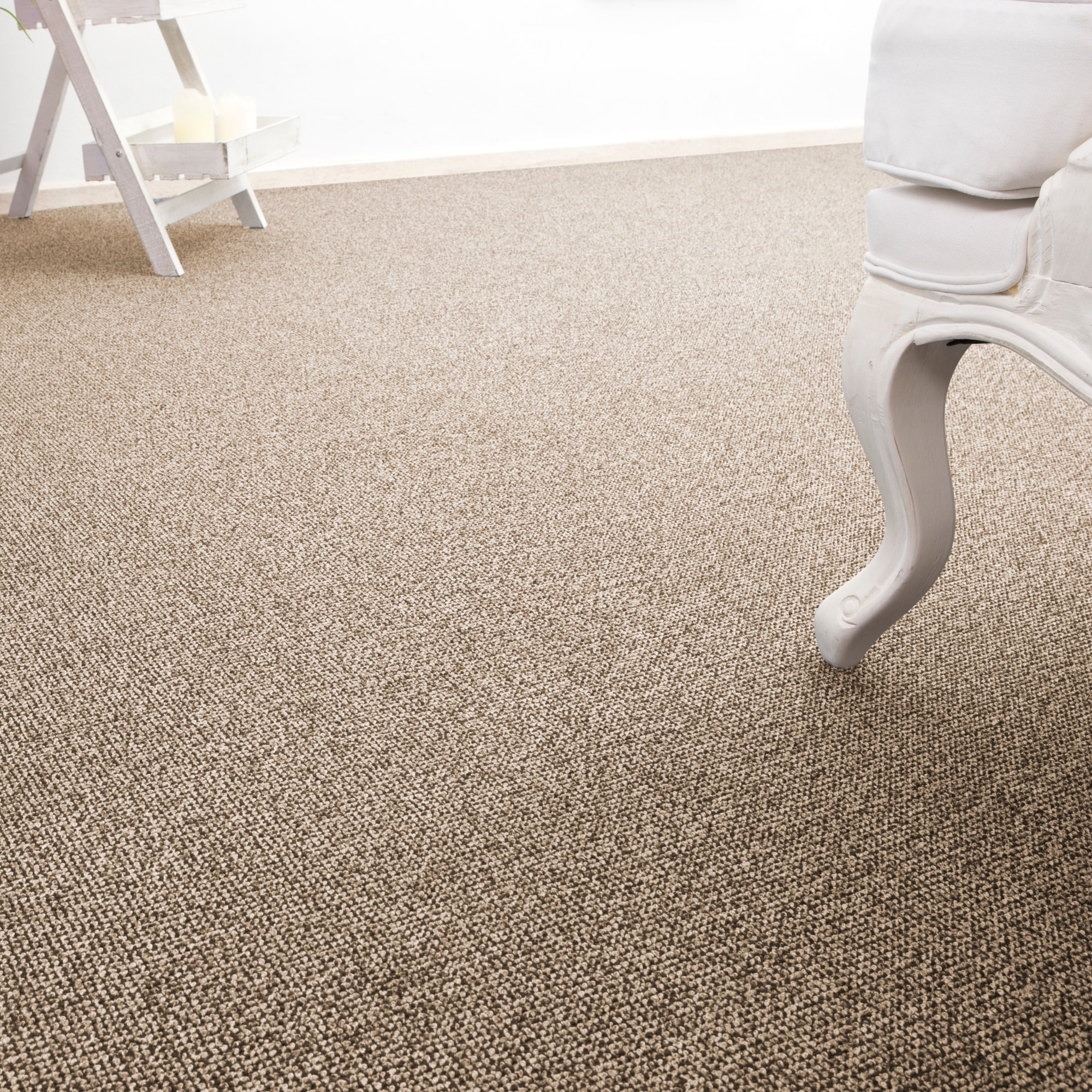 Andiamo Teppichboden "Carlos, Feinschlinge, Gesamthöhe 6,5 mm, Made in Netherlands" rechteckig melierte Optik, Breite 200, 400 cm oder 500 cm, strapazierfähig