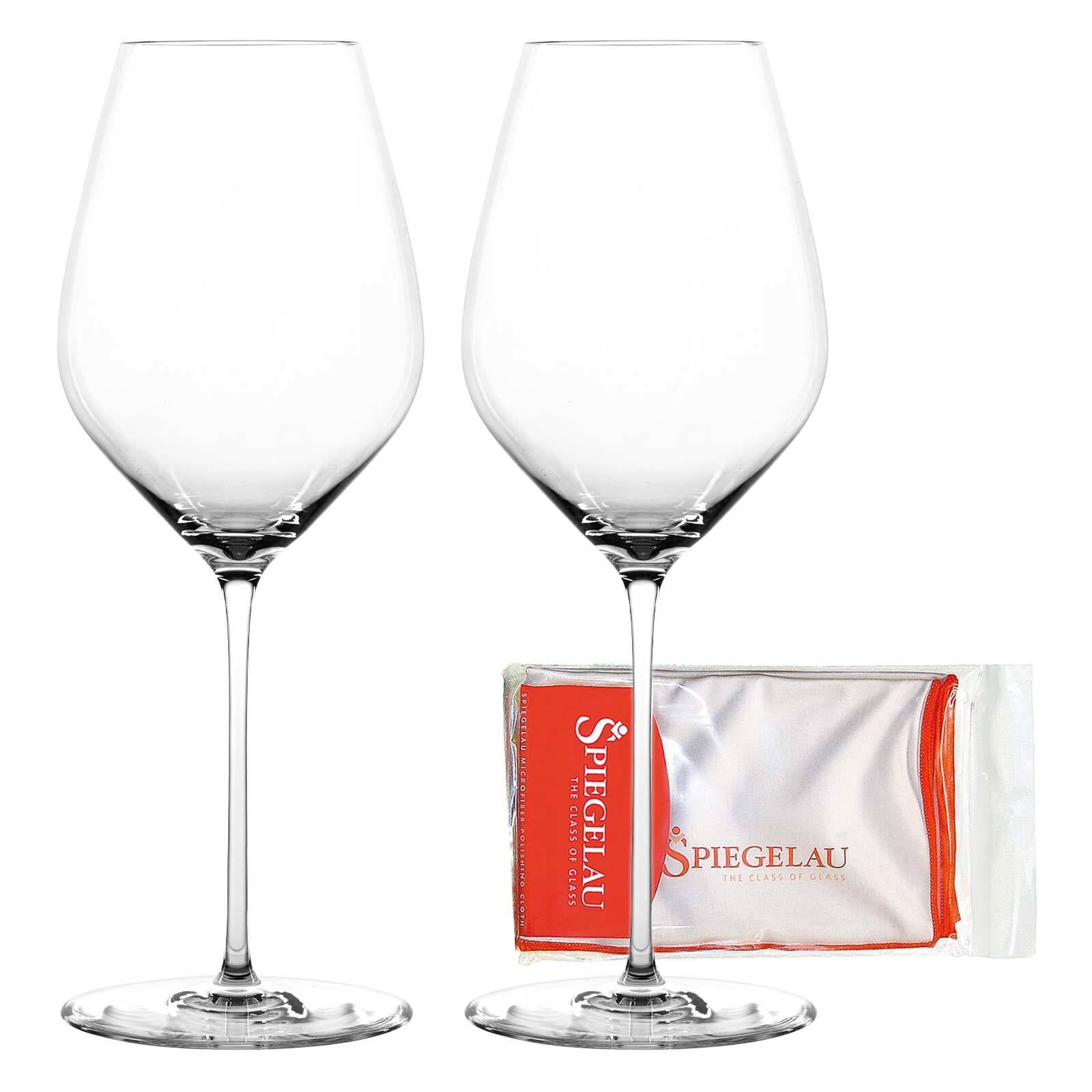 SPIEGELAU Weinglas "Universalgläser + Poliertuch Hi-Lite 510 ml 2er Set transparent", transparent, Trinkgefäße