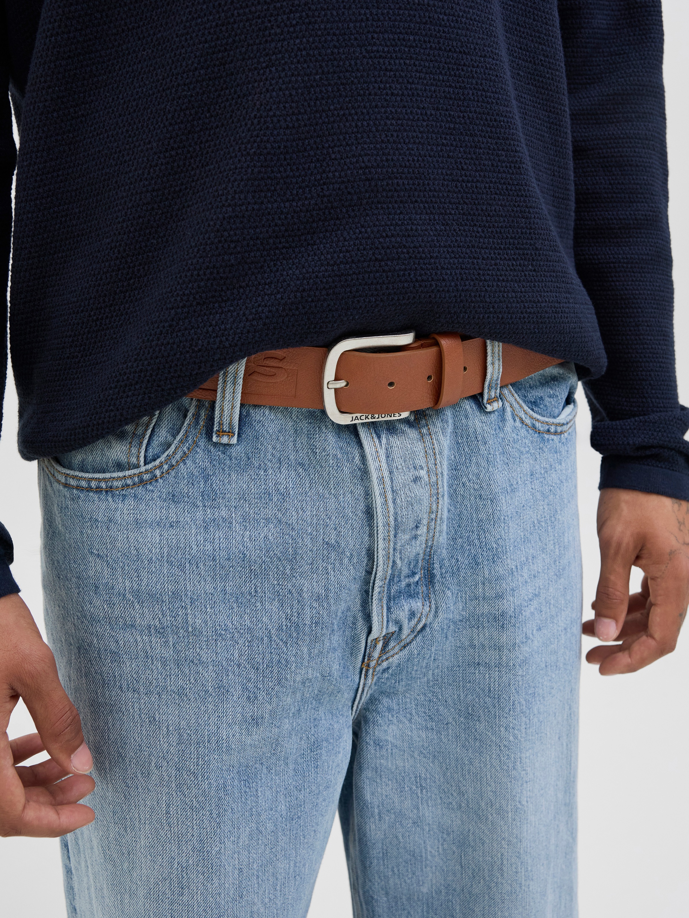 Jack & Jones Ledergürtel "JACHARRY BELT NOOS" günstig online kaufen