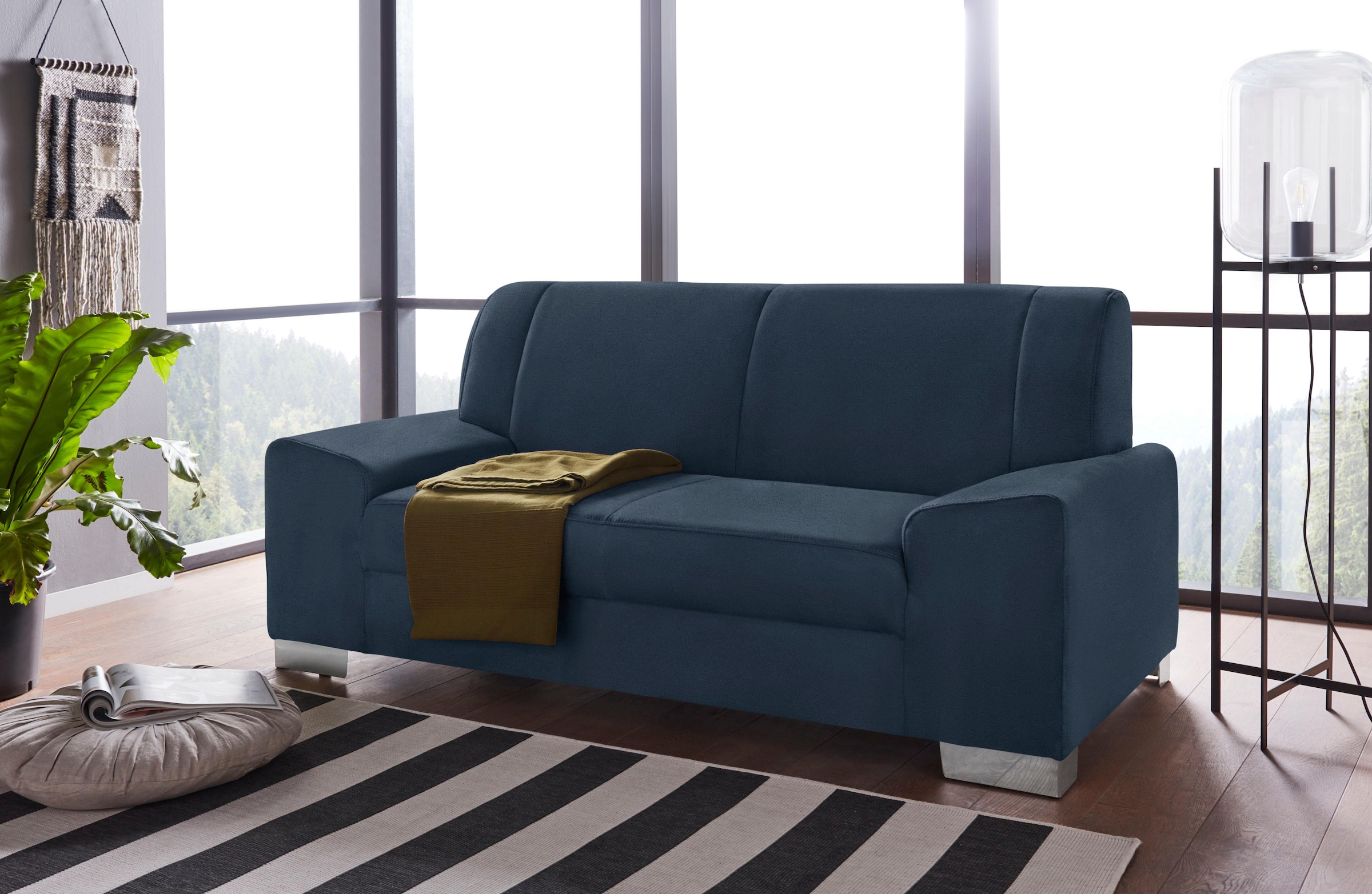 DOMO collection 2-Sitzer "Anzio in kubischer Formensprache, flache Armlehne günstig online kaufen