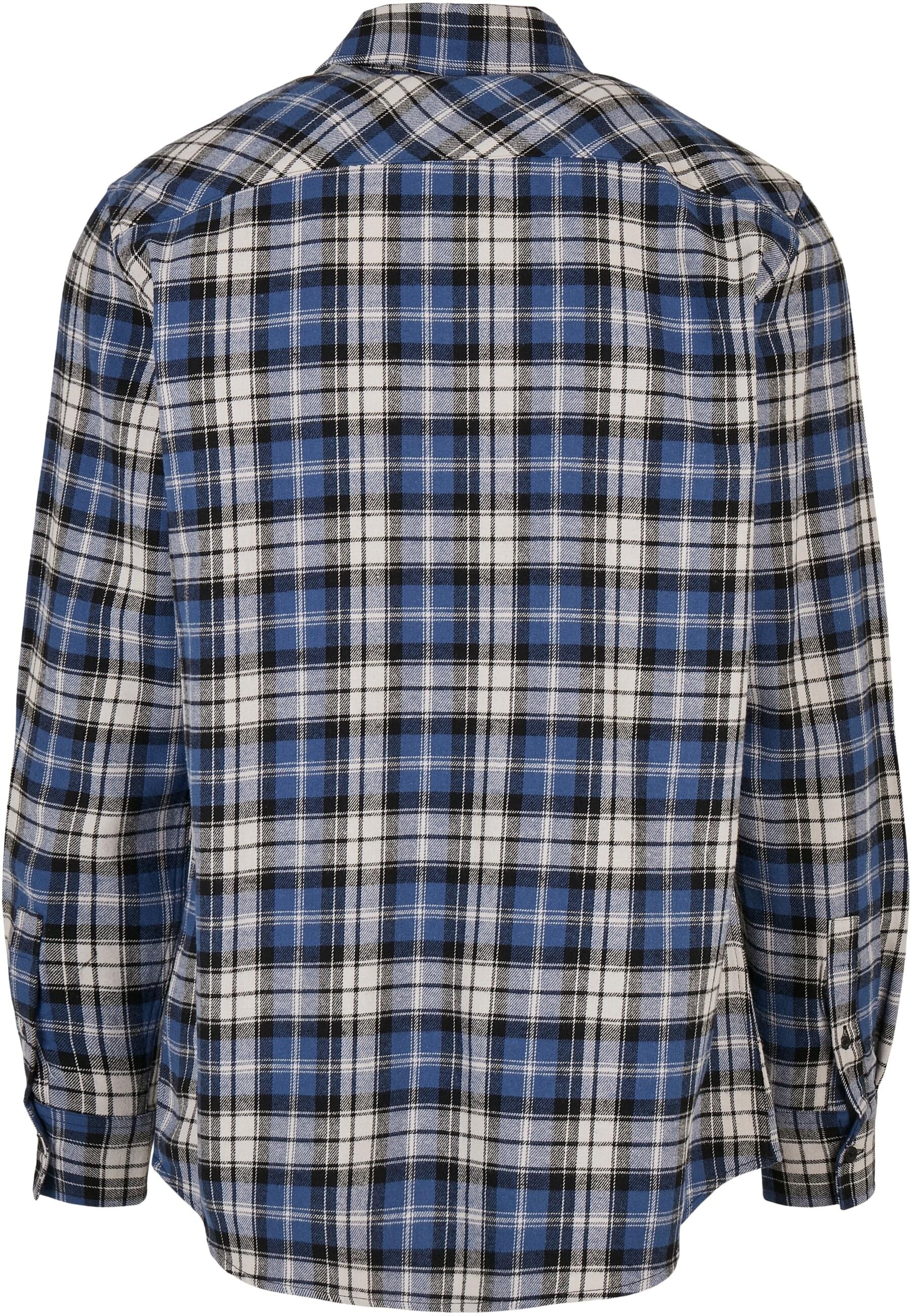 URBAN CLASSICS Langarmhemd »Urban Classics Herren Checked Roots Shirt«, (1 tlg.)