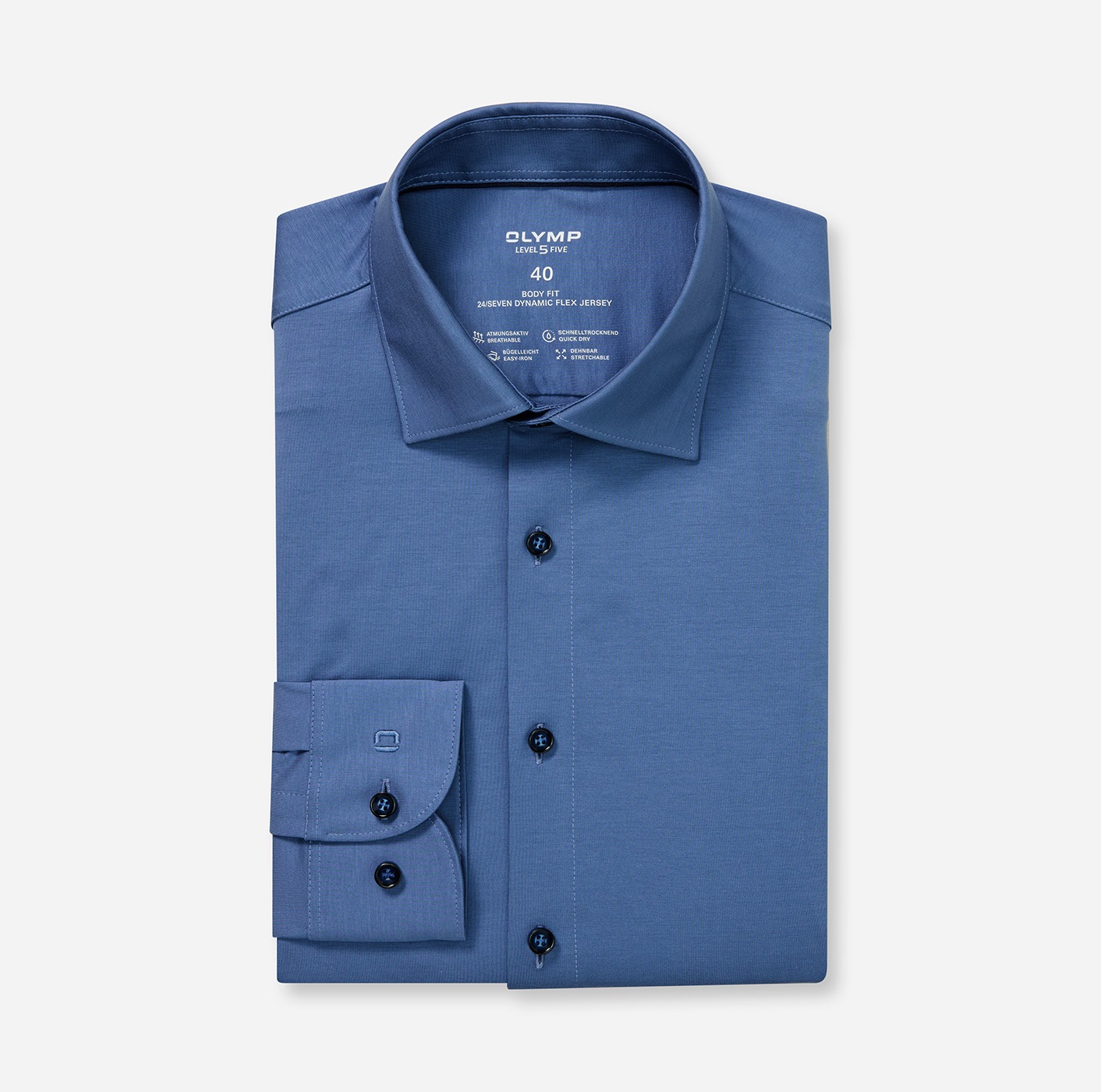 OLYMP Businesshemd »Level Five body fit Jerseyshirt«, in Jersey Qualität