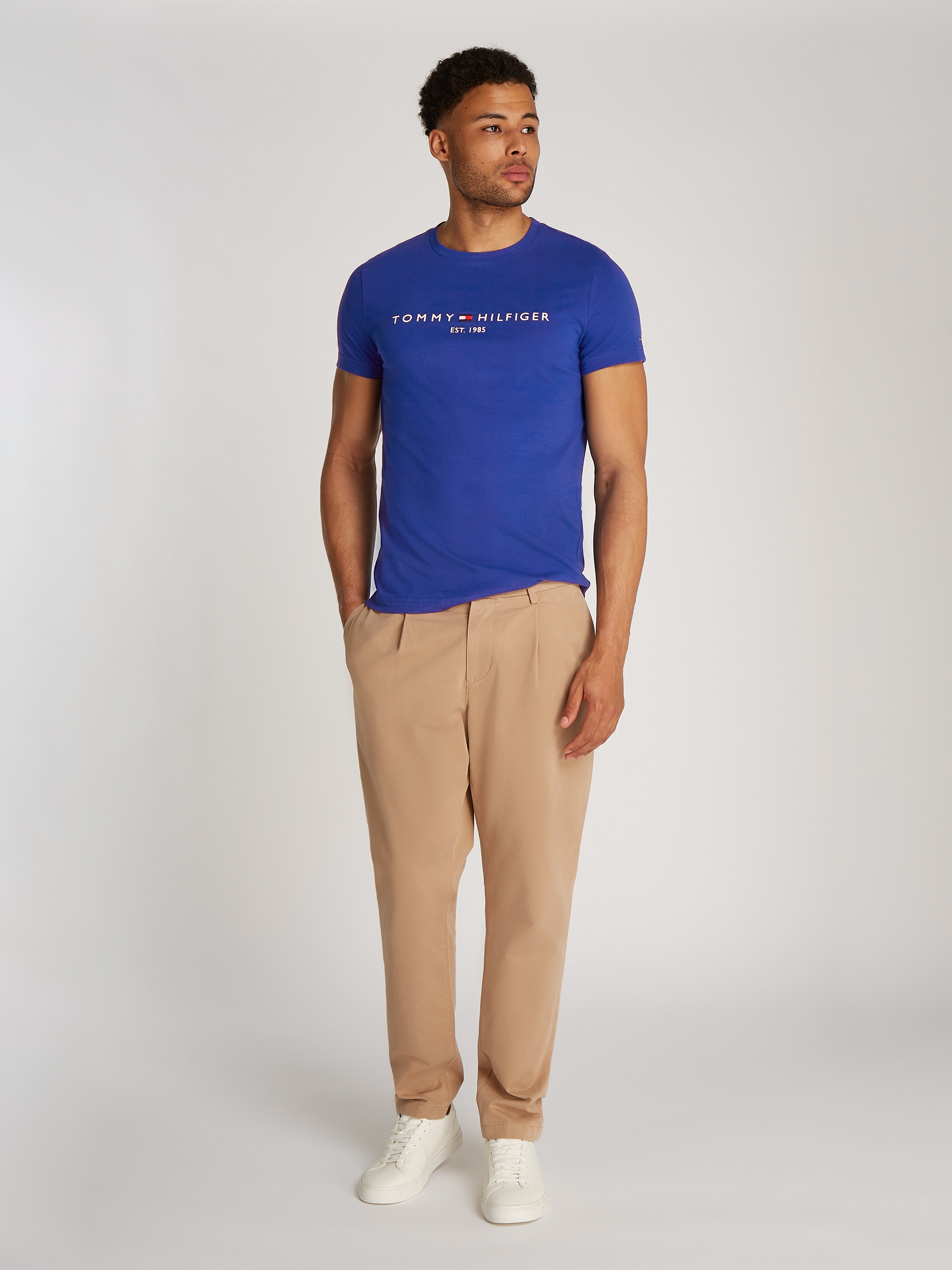 Tommy Hilfiger T-Shirt »TOMMY LOGO TEE«, aus reiner, nachhaltiger Baumwolle
