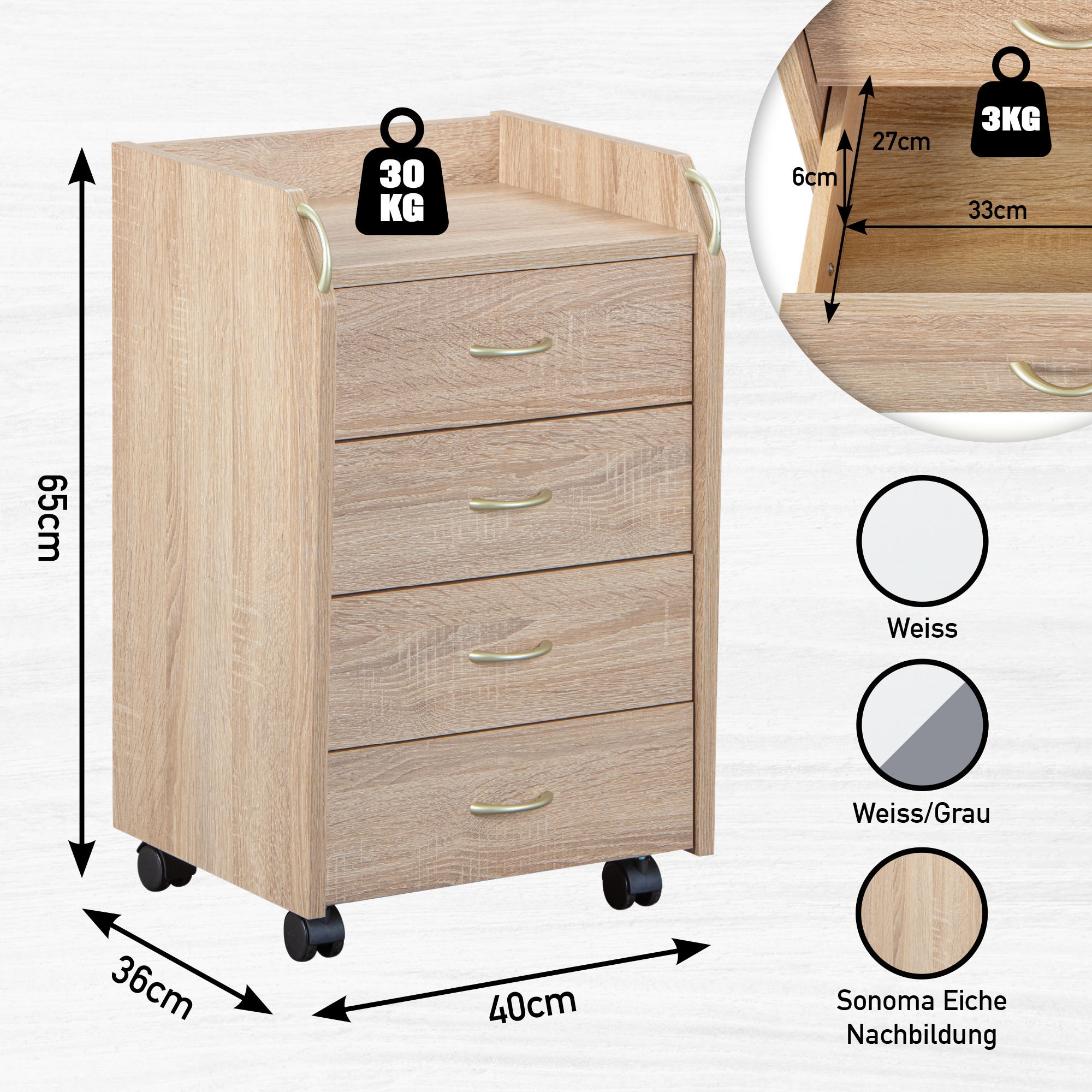 Inter Link Rollcontainer »Novi«