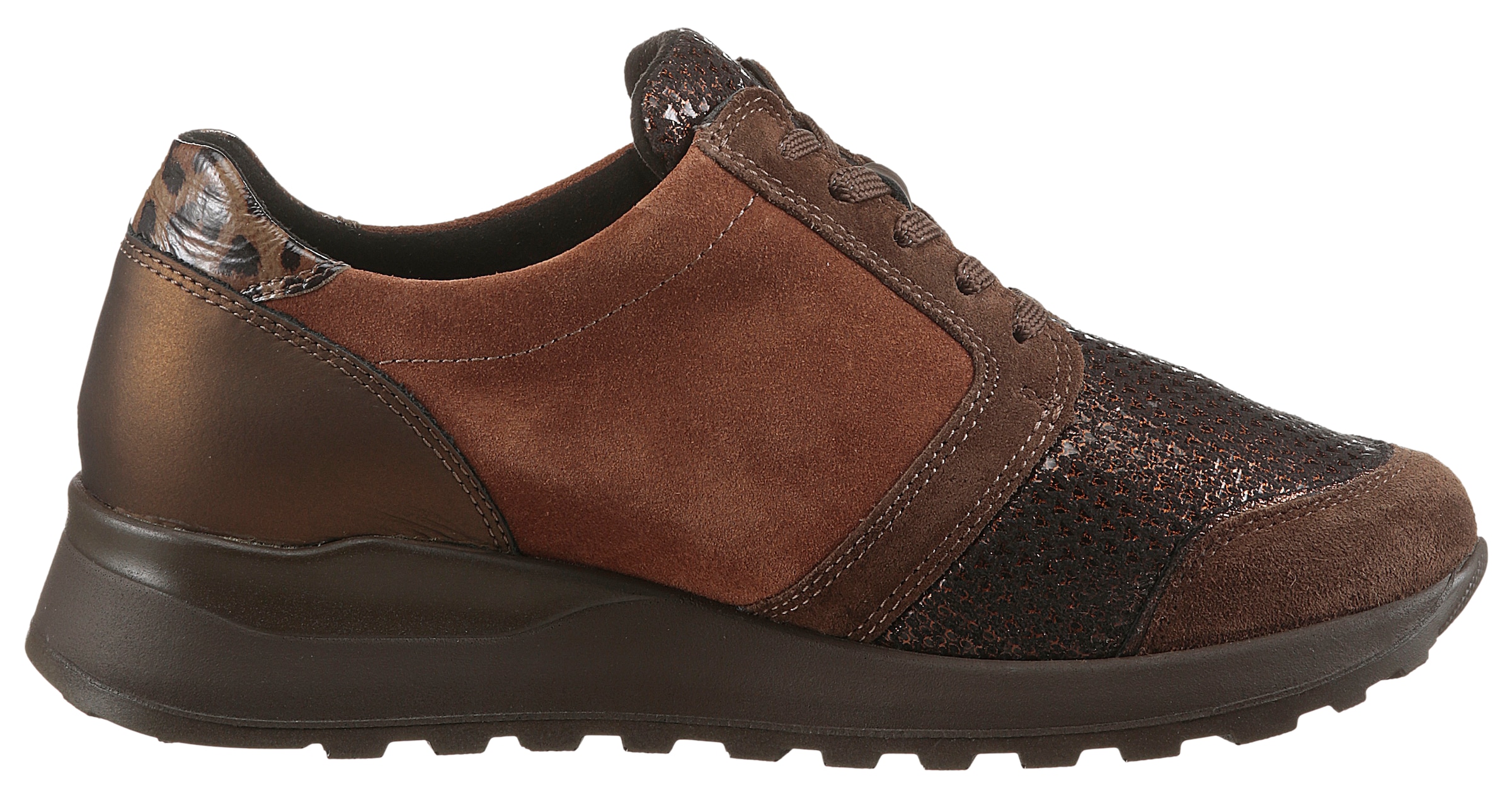 Waldläufer Keilsneaker »HIROKO-Soft«, Schnürschuh, Komfortschuh, Orthotritt, in Bequemweite G (= weit)
