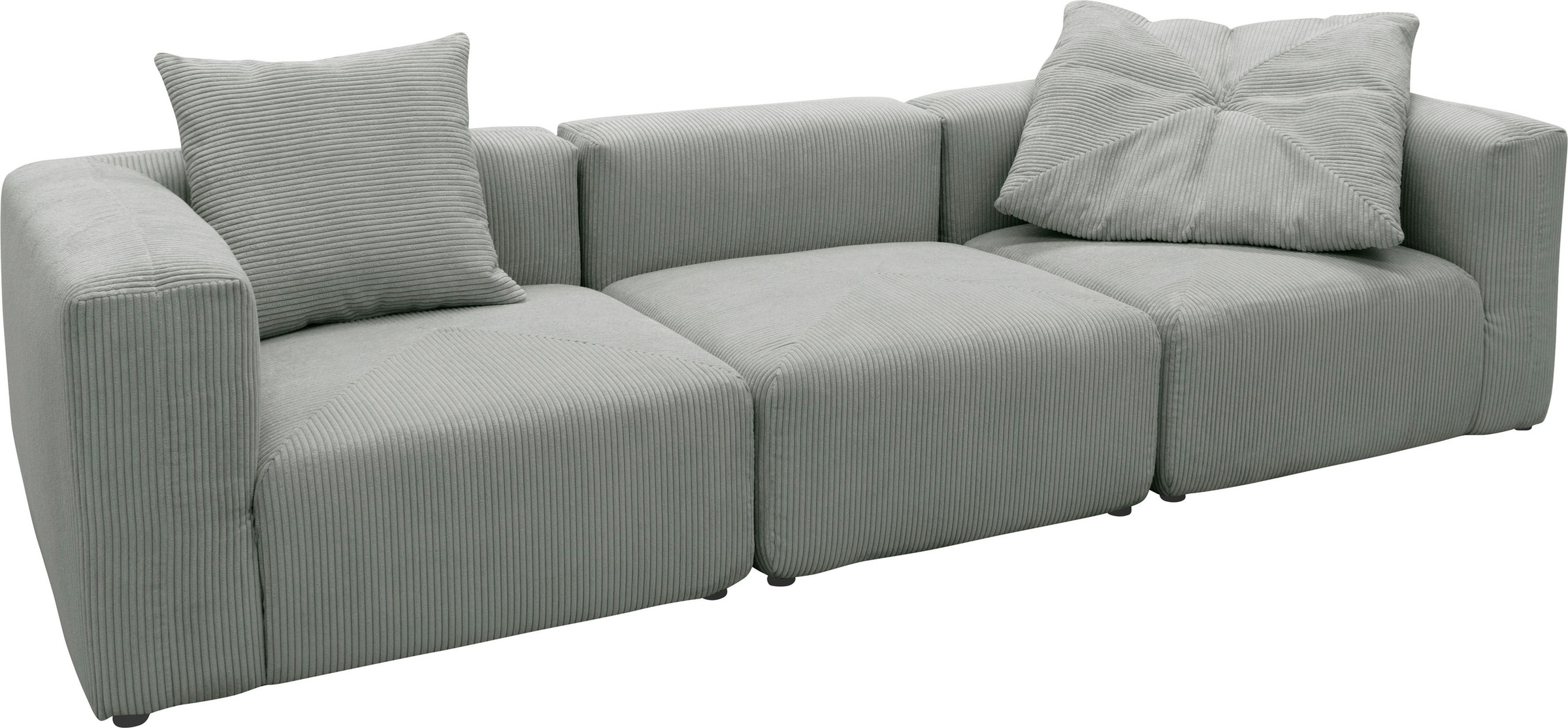 ein RAUM.ID Eck- bestehend 2 | und Big-Sofa Modulen: BAUR Mittelelement aus »Gerrid«, Cord-Bezug,