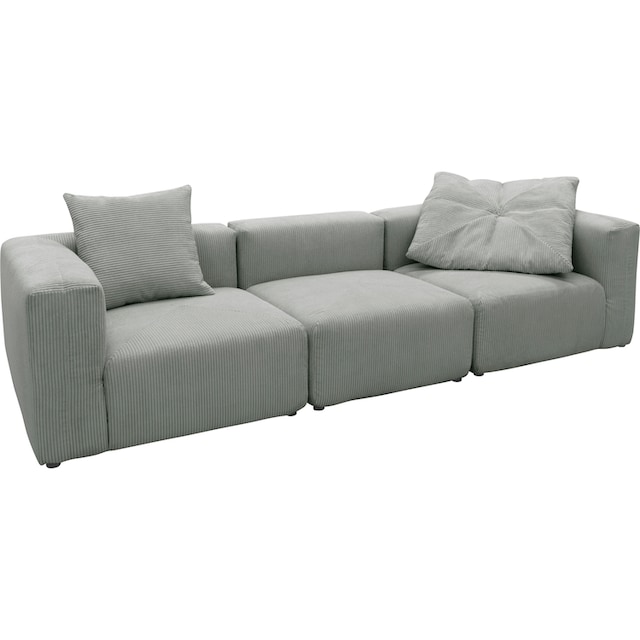 RAUM.ID Big-Sofa »Gerrid«, Cord-Bezug, bestehend aus Modulen: 2 Eck- und  ein Mittelelement | BAUR