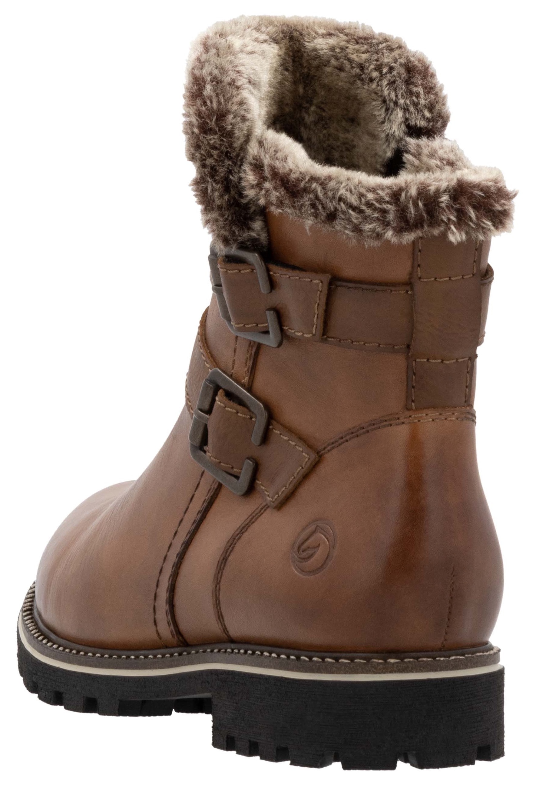 Remonte Winterboots, Blockabsatz, Winterstiefelette, Outdorrschuh mit TEX-Membran